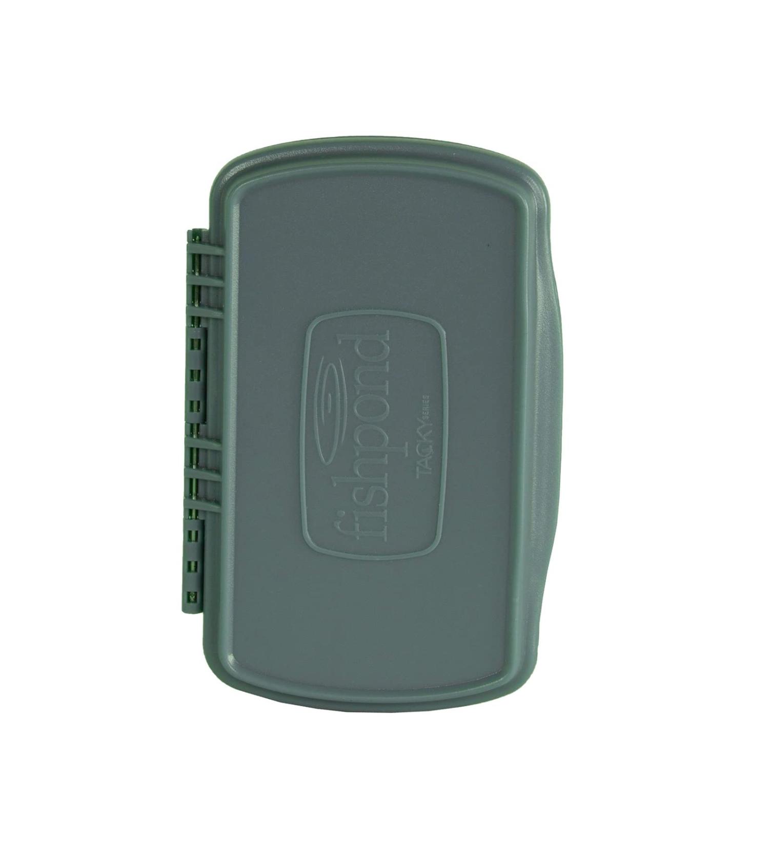 fishpond Tacky Pescador Waterproof Silicone Slit Fly Box - MagPad - Small - Smoke Grey | Small Fly Fishing Fly Box
