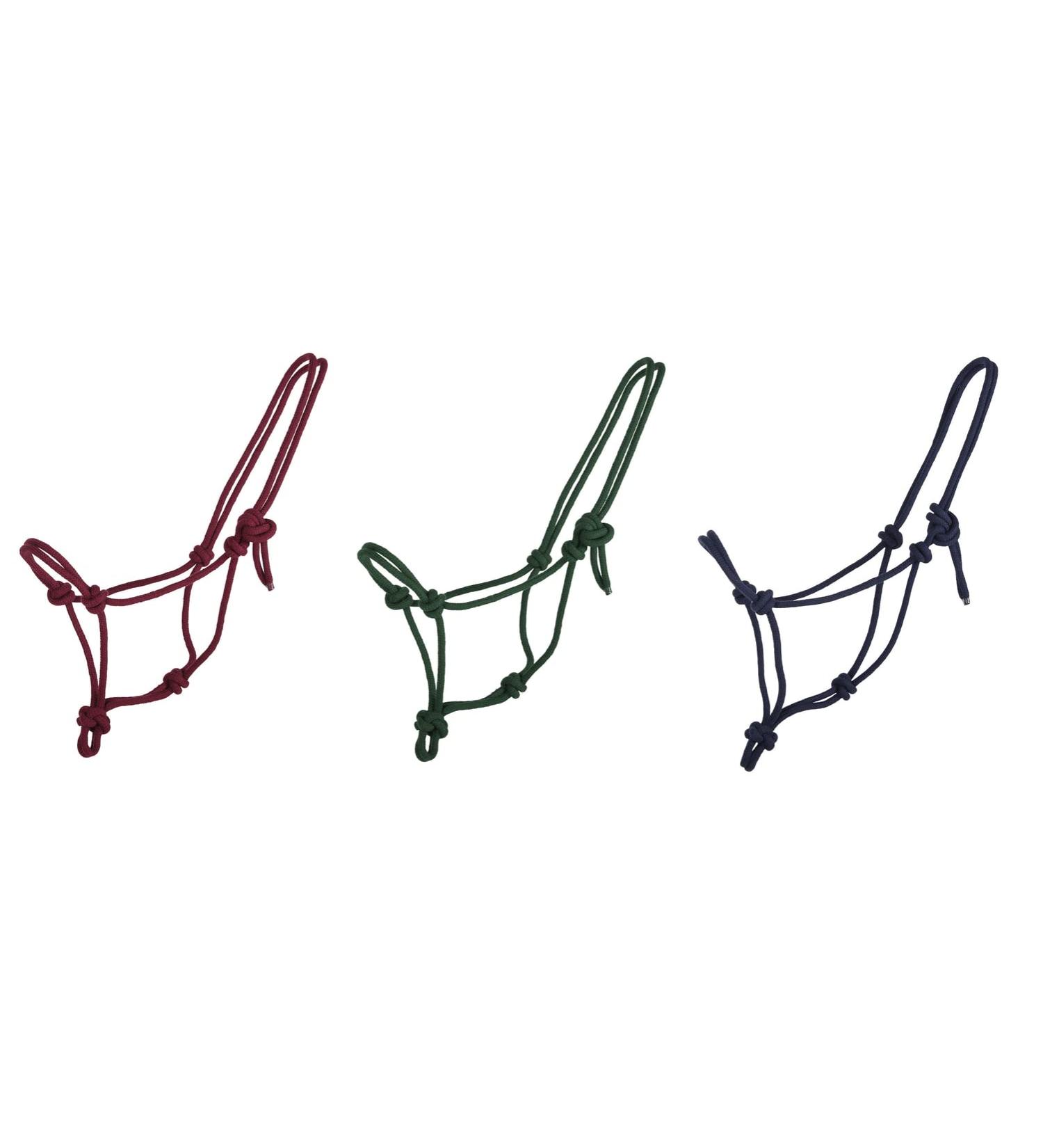 Buy Netproshop Knotted Halter Horse Halter - Bordeaux Blue Green Mini Shetty to XL Full Size - Ideal for Cob Horses - Buy Online on SooperMarket.com