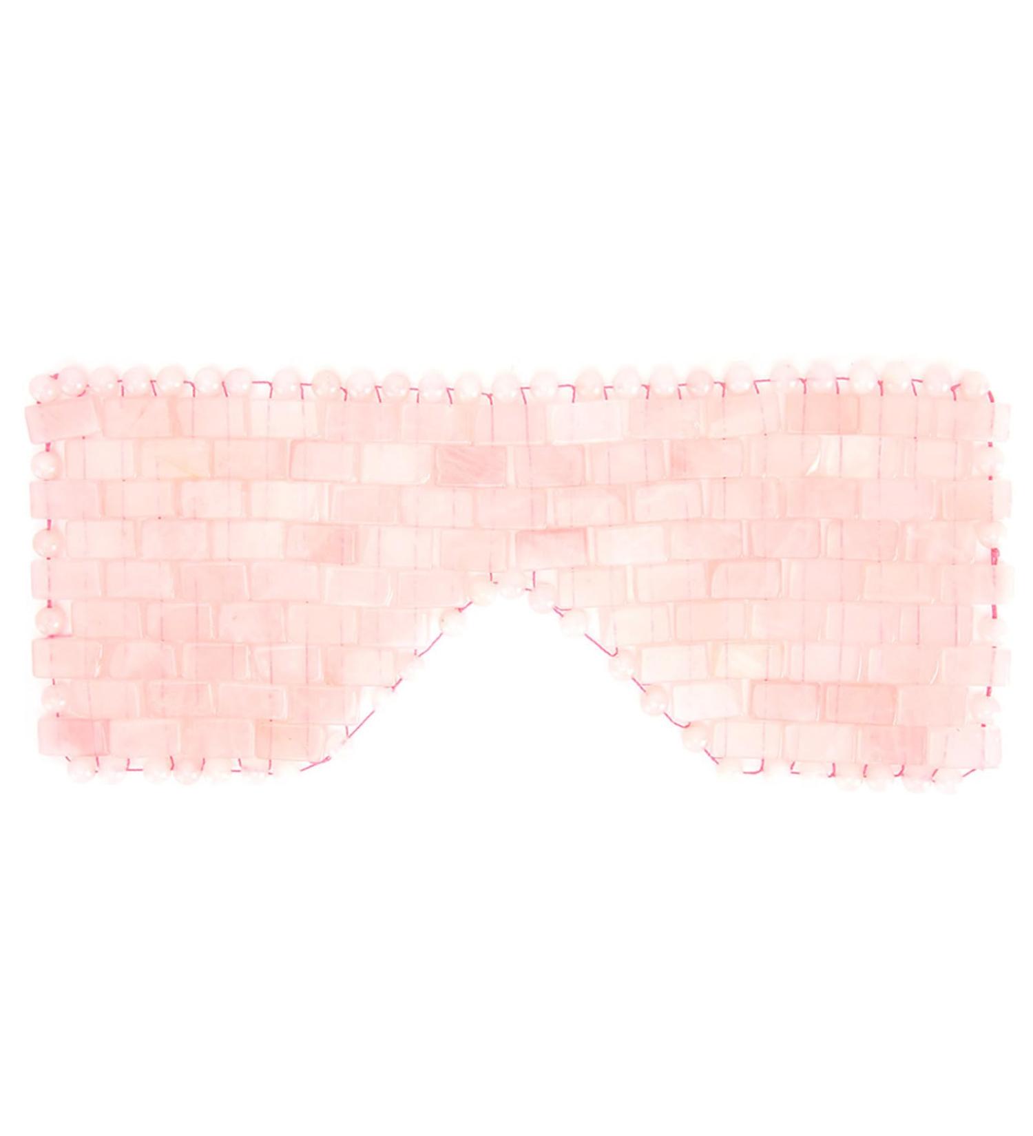 Jade Stone Eye Mask for Relaxation & Anti-Aging | Cooling Rose Quartz Eye Mask for Soothing & Facial Massage - Buy Online on SooperMarket.com