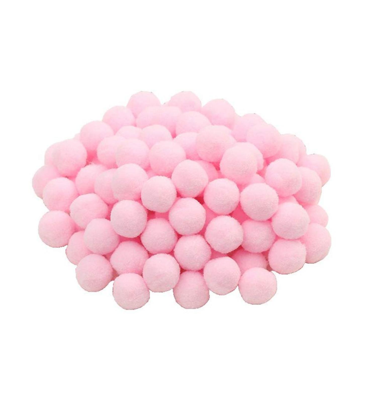 100pcs 1 inch Mix Color Craft Pom Poms Balls for DIY Crafts & Party Decorations - Buy Online on SooperMarket.com