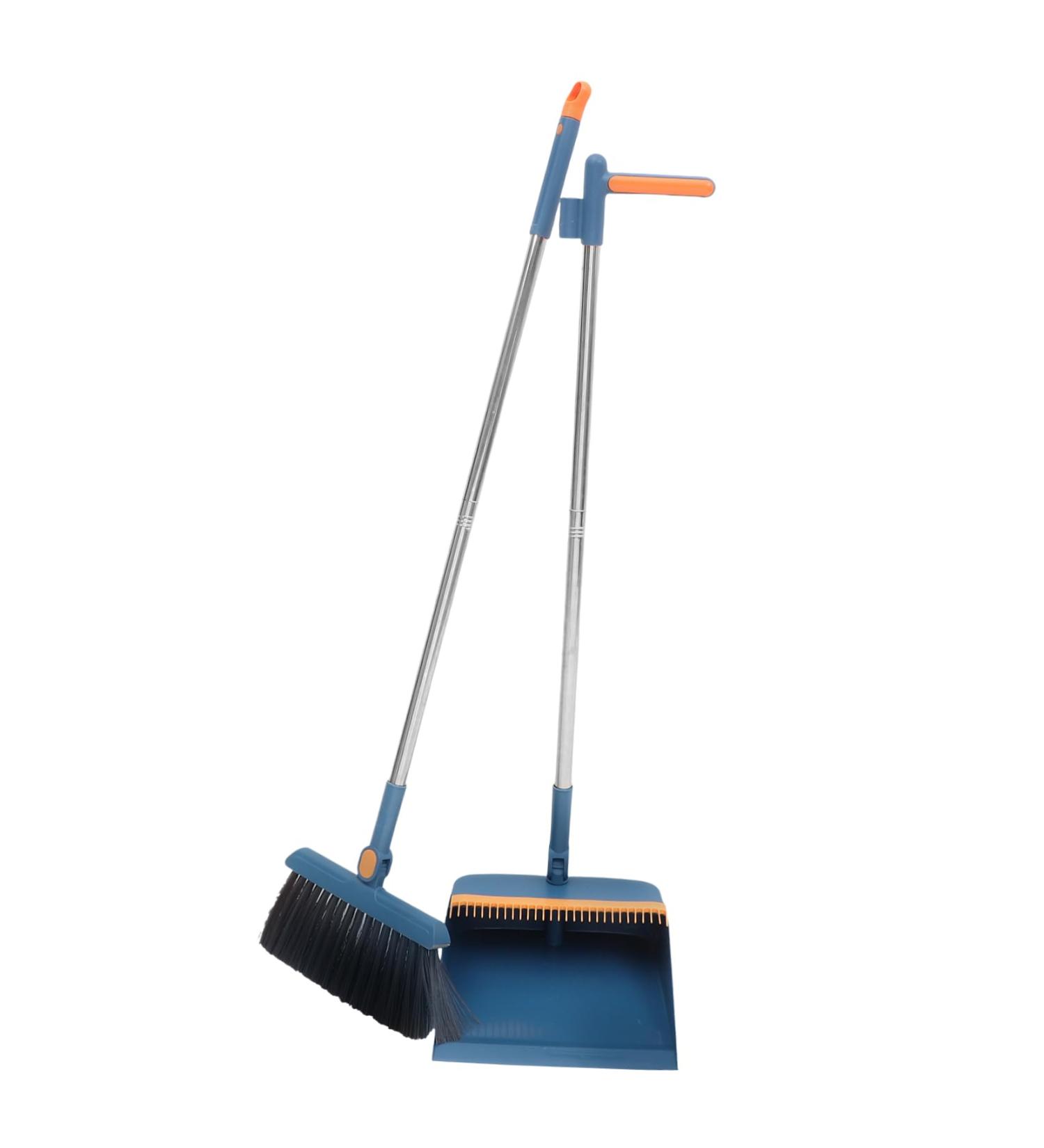 Beaupretty Long Handle Cleaning Broom & Dustpan Set - Stainless Steel Floor Cleaning Tool for Home & Office - Buy Online on SooperMarket.com