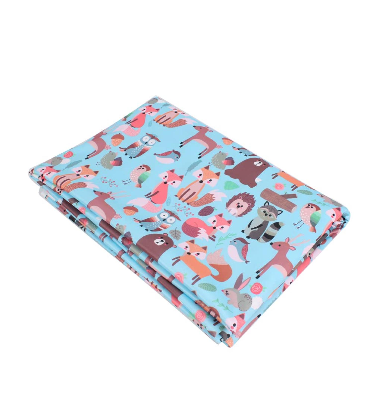 KOGITI Waterproof PUL Fabric Tablecloths for Rectangle Round Tables Urine Pad Baby Diaper Bag Breast Pad Cover Washable Cloth Napkins (78.7 Inch) (W3)