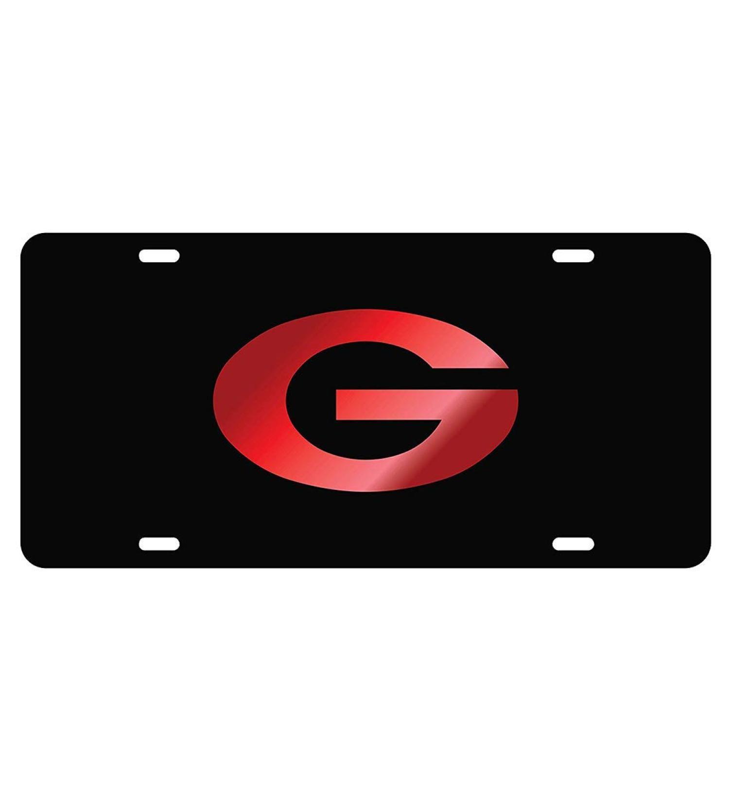 Craftique University of Georgia License Plates Black