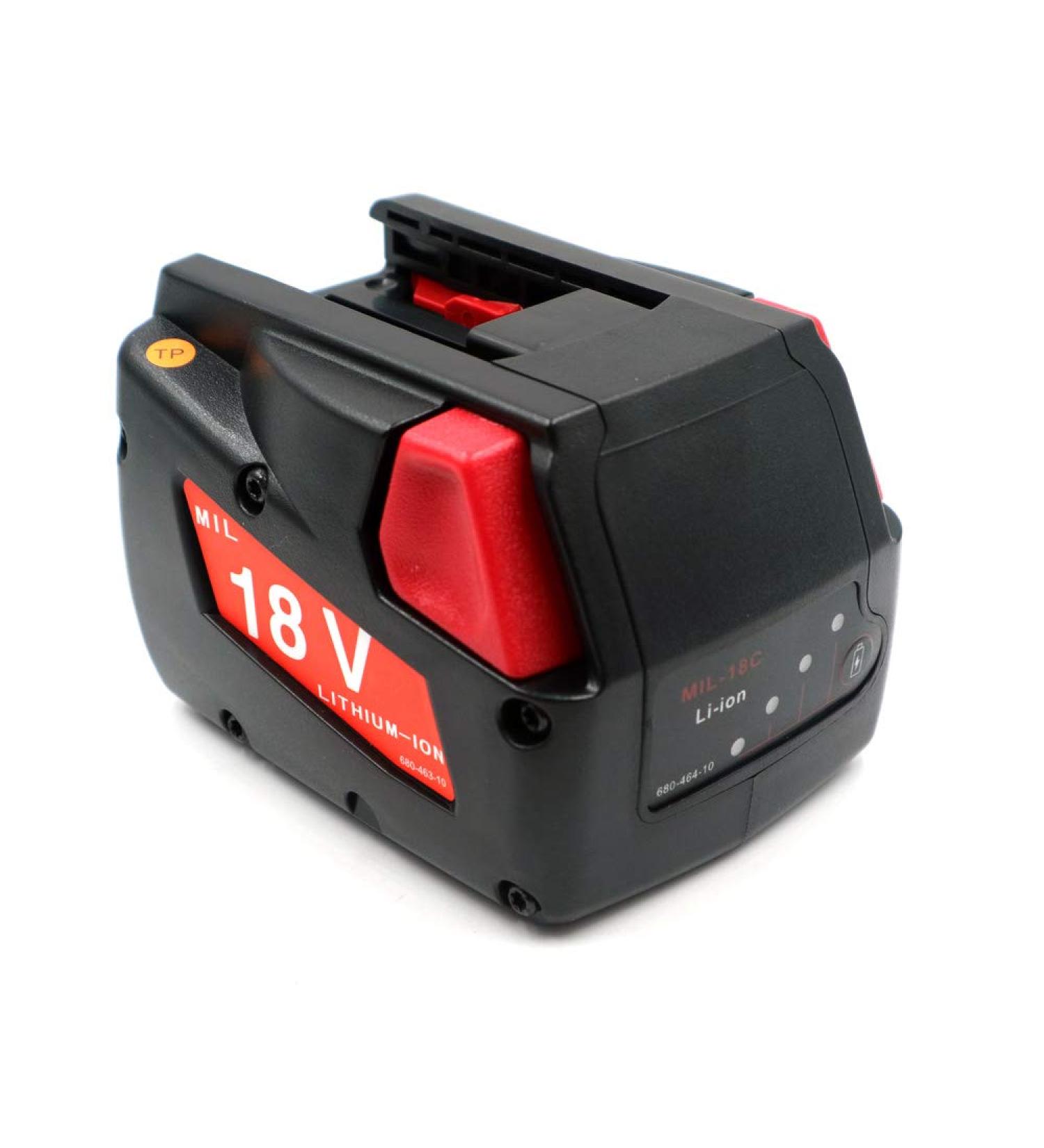 2000mAh MIL18V Lithium-Ion Battery for Milwaukee 18V Tools | Rechargeable Replacement 48-11-1830 4932352002 4932399512 - Buy Online on SooperMarket.com