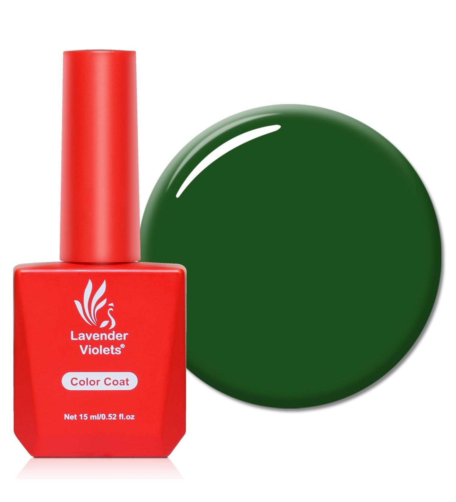 Lavender Violets 15ml Gel Nail Polish in Tree Green - UV LED Soak Off, Manicure Pedicure Curing with Nail Lamp - A0187 - Buy Online on SooperMarket.com