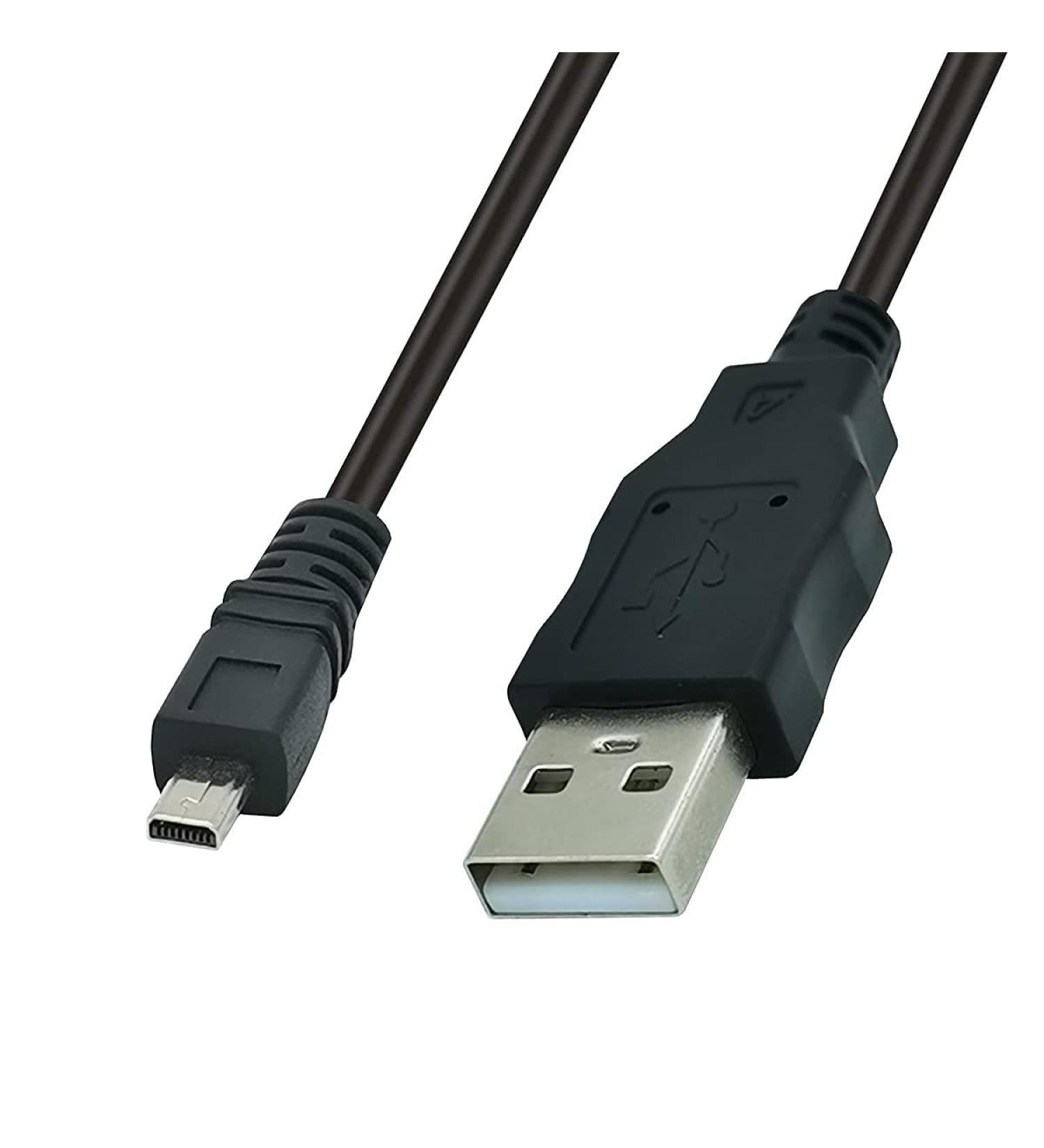 USB Camera Data Sync Cable for Sony Cybershot and Panasonic Lumix - DSC-H300, DSC-W800, DMC-G7, DMC-ZS25 - Buy Online on SooperMarket.com