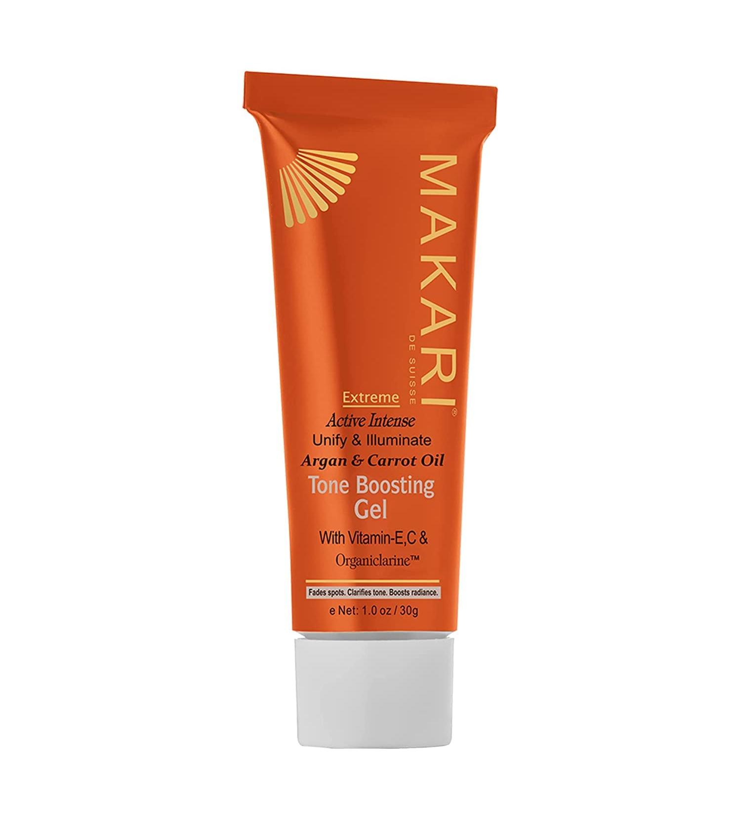 Buy Makari Extreme Argan & Carrot Oil Face Gel | Anti-Aging Even Skin Tone & Acne Treatment | 1 oz Organic Gel for Sun Spots & Wrinkles - Buy Online on SooperMarket.com