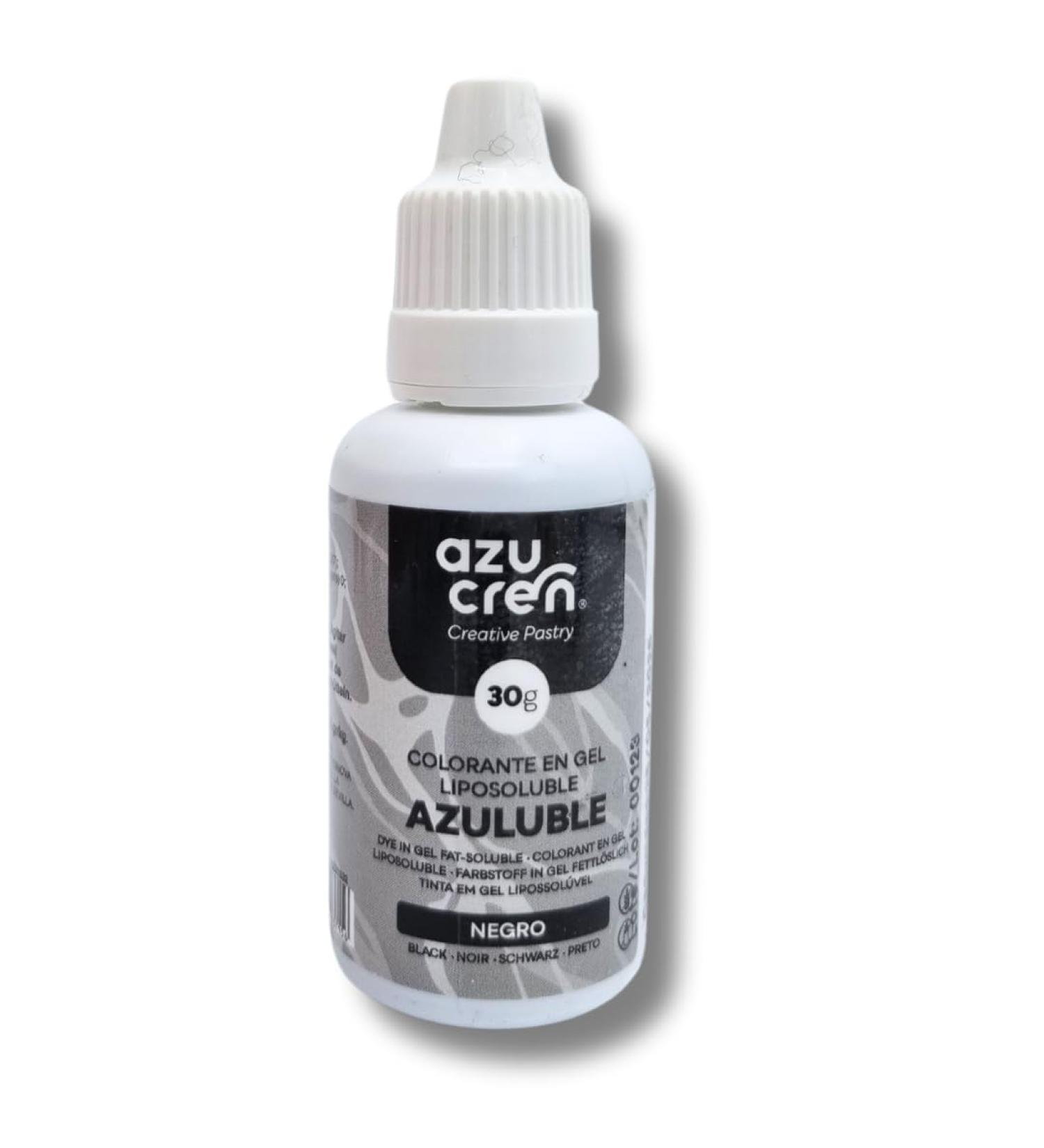 Azucren Oil Based Food Gel Colouring Black Ideal for Chocolate Buttercream and Cream 30 G - Buy Online on SooperMarket.com