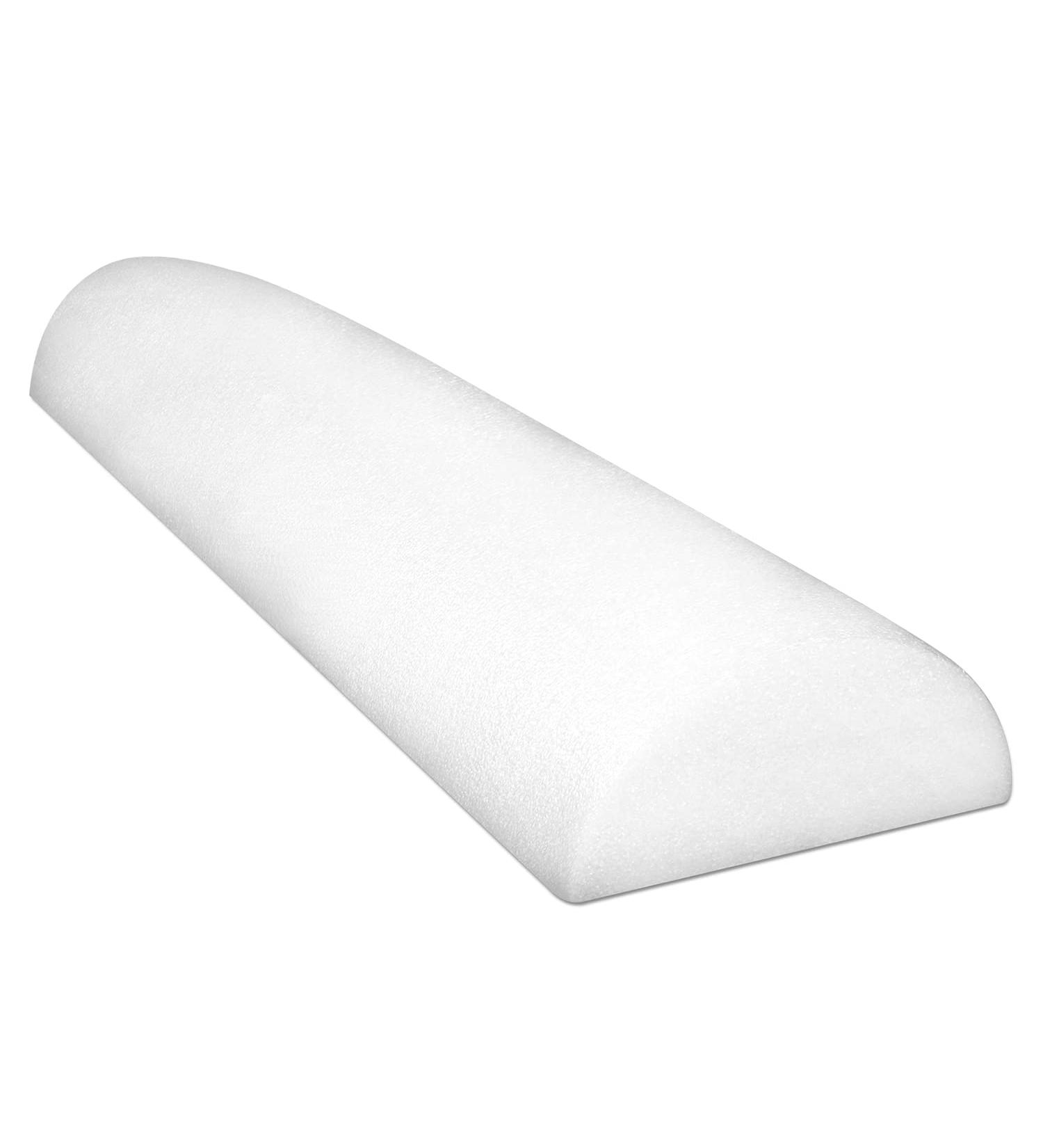CanDo Full-Skin PE Foam Roller 6 x 36 - White Half-Round 36-inch for Muscle Restoration, Massage Therapy, Sport Recovery, Physical Therapy - Buy Online on SooperMarket.com