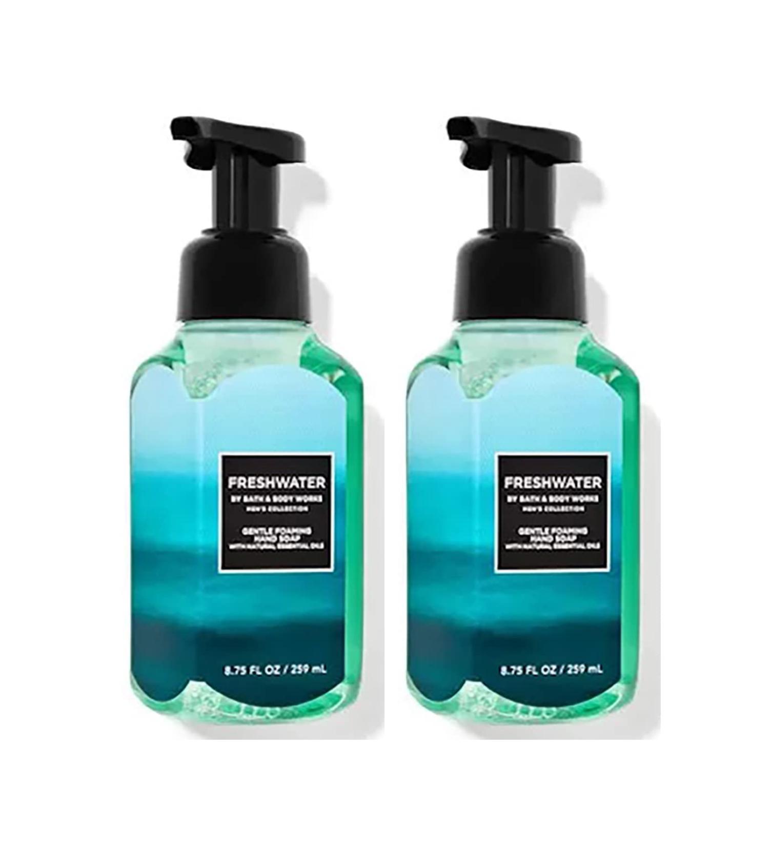 Bath & Body Works Bath and Body Works Freshwater Gentle Foaming Hand Soap 8.75 Ounce 2-Pack (Freshwater) 17.5 Ounce Freshwater 8.75 Ounce