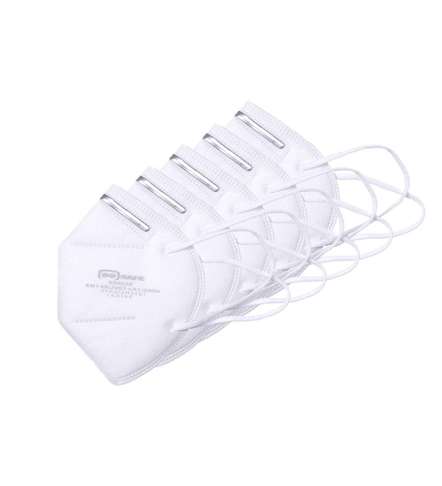 FFP2 Face Mask - 4-Layer CE Certified Disposable Respirator for Mouth & Nose Protection | International Shipping - Buy Online on SooperMarket.com