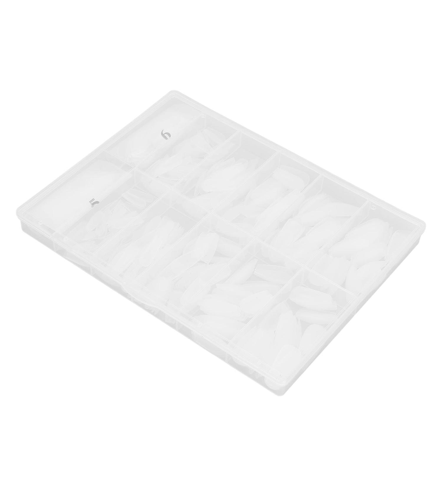False Nail Tips Breathable Multiple Sizes Full Coverage Matte Nail Tips with Acrylic Nail Storage Box for Nail Salon - Buy Online on SooperMarket.com