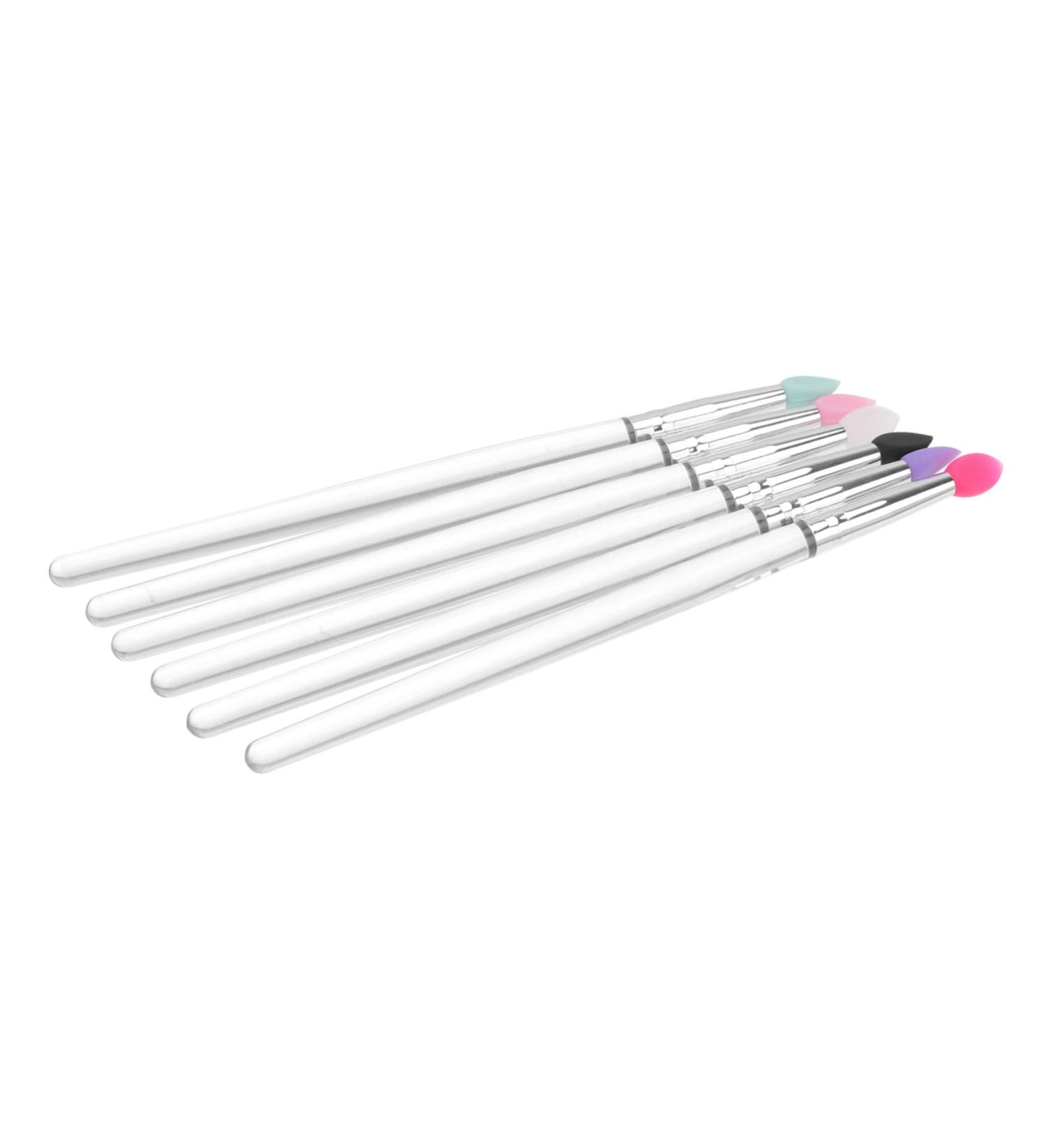 Gogogmee 6pcs Eye Shadow Brush Makeup Cosmetic Eyeshadow Brush Make up Silicone Brush - Buy Online on SooperMarket.com