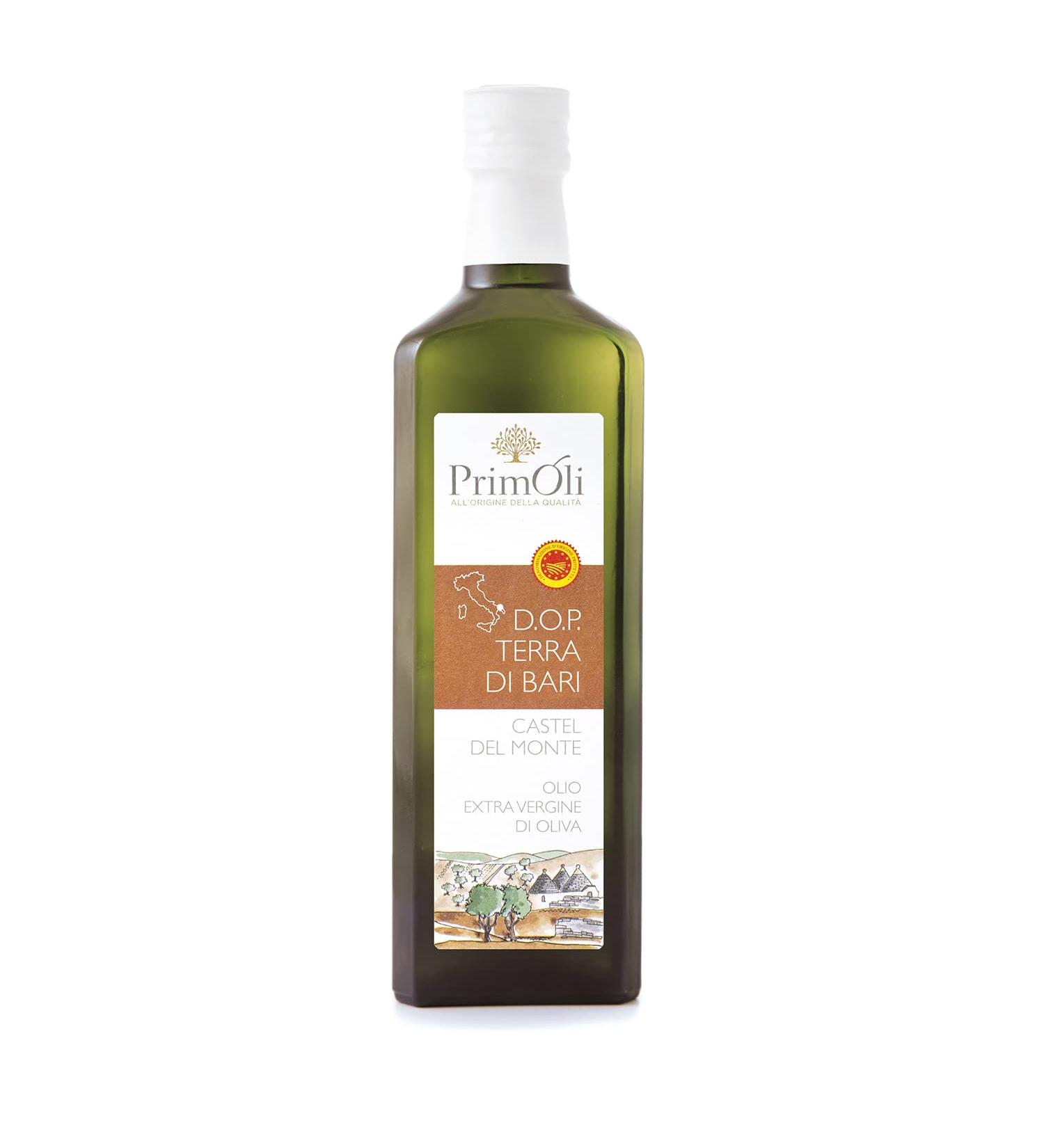 Primoli Cold-Pressed Olive Oil D.O.P. Terra di Bari - Intensely Fruity 500ml - Ideal for Pasta Vegetables Soups & Roasts - International Shipping - Buy Online on SooperMarket.com