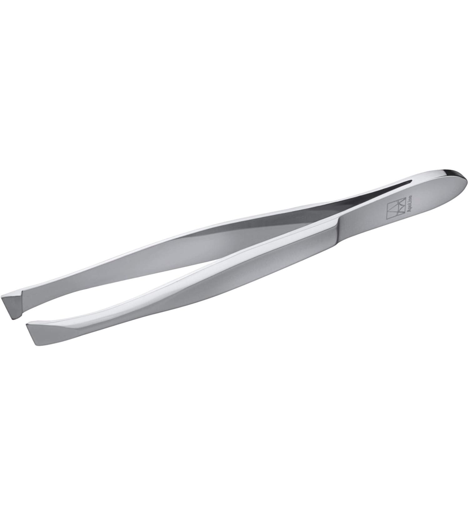 Apoline tweezers at an angle of 8 cm chrome