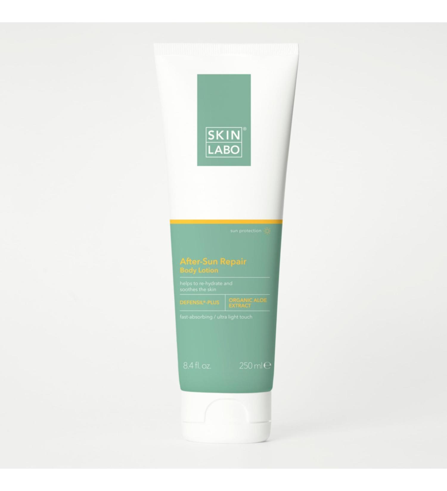 SkinLabo - After-Sun Repair Body Lotion Repairs and Soothes Skin Moisturising Action Light Texture with Defensil-Plus Prickly Pear Extract - 250 ml - Buy Online on SooperMarket.com
