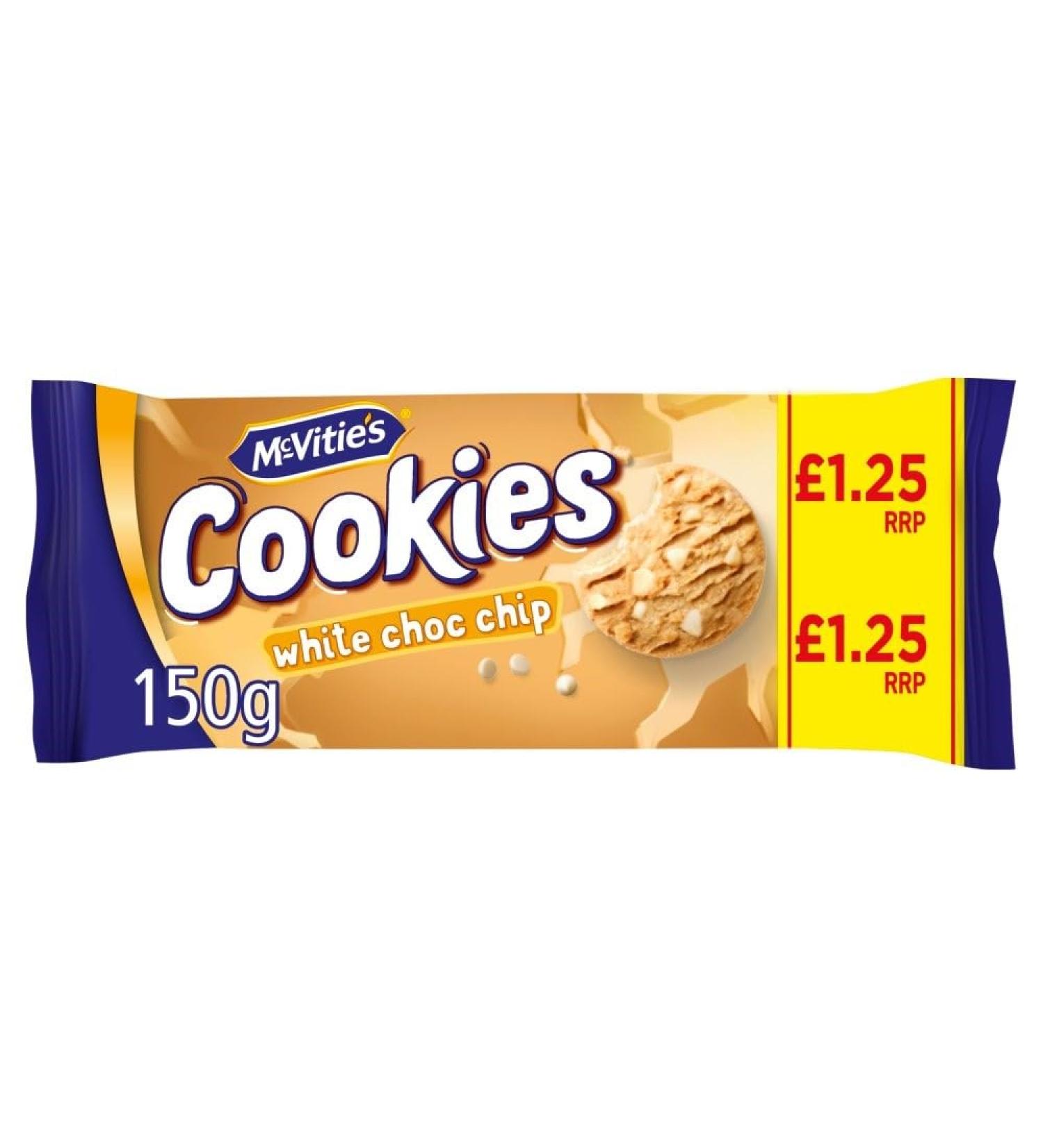 McVitie's Cookies The Chunky One White Chocolate Chip 150g - Pack of 12