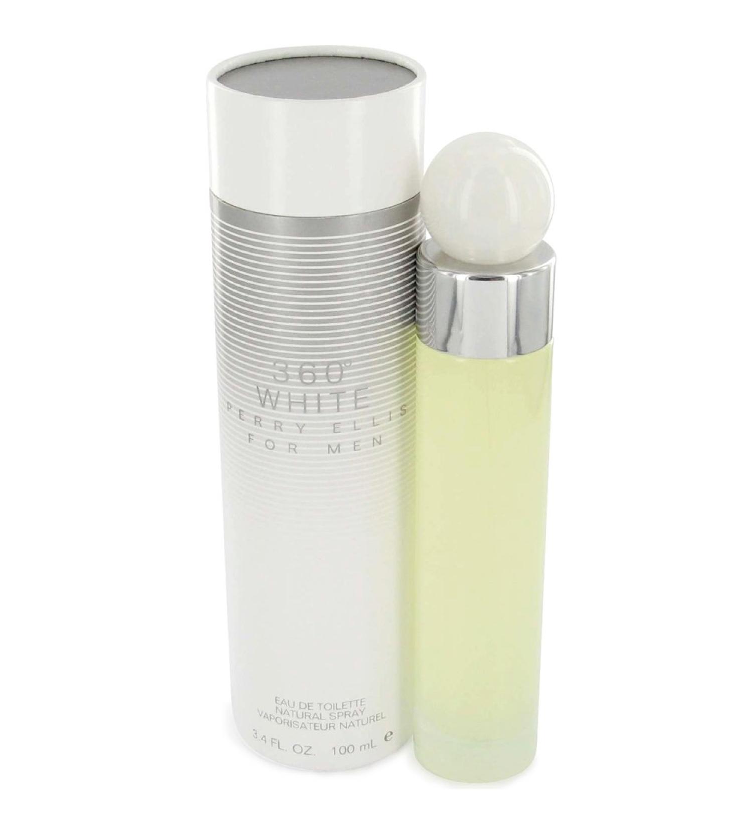 Perry Ellis 360 White Eau De Toilette Spray 3.4 oz for Men
