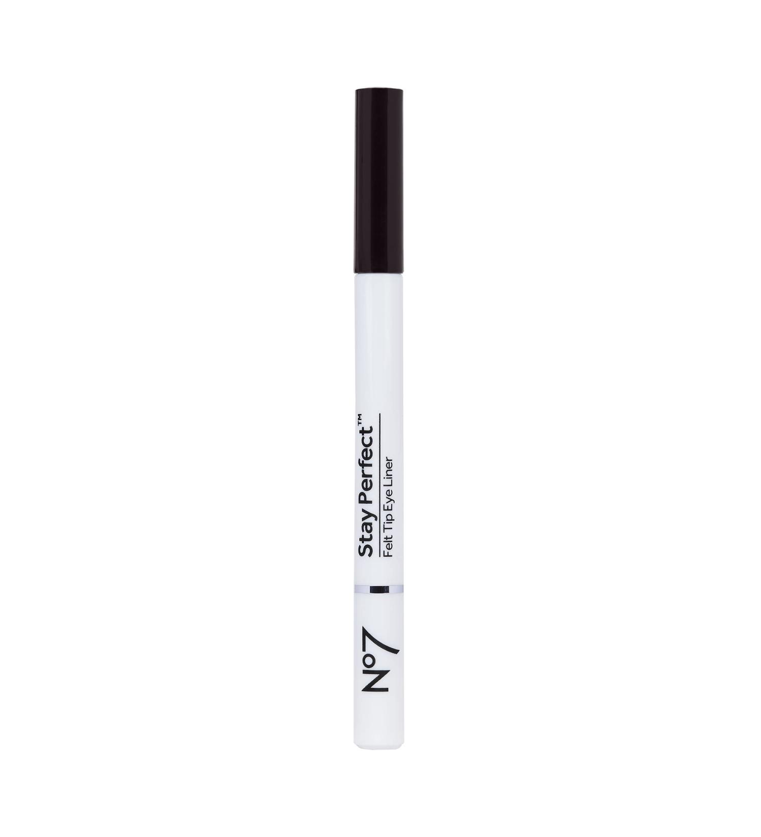 No7 Stay Precise Felt Tip Eye Liner - Brown - Precision Tip Liquid Eyeliner Ideal for Cat Eye Look - Easy to Use  Long Lasting Eyeliners for Women (1.6g)
