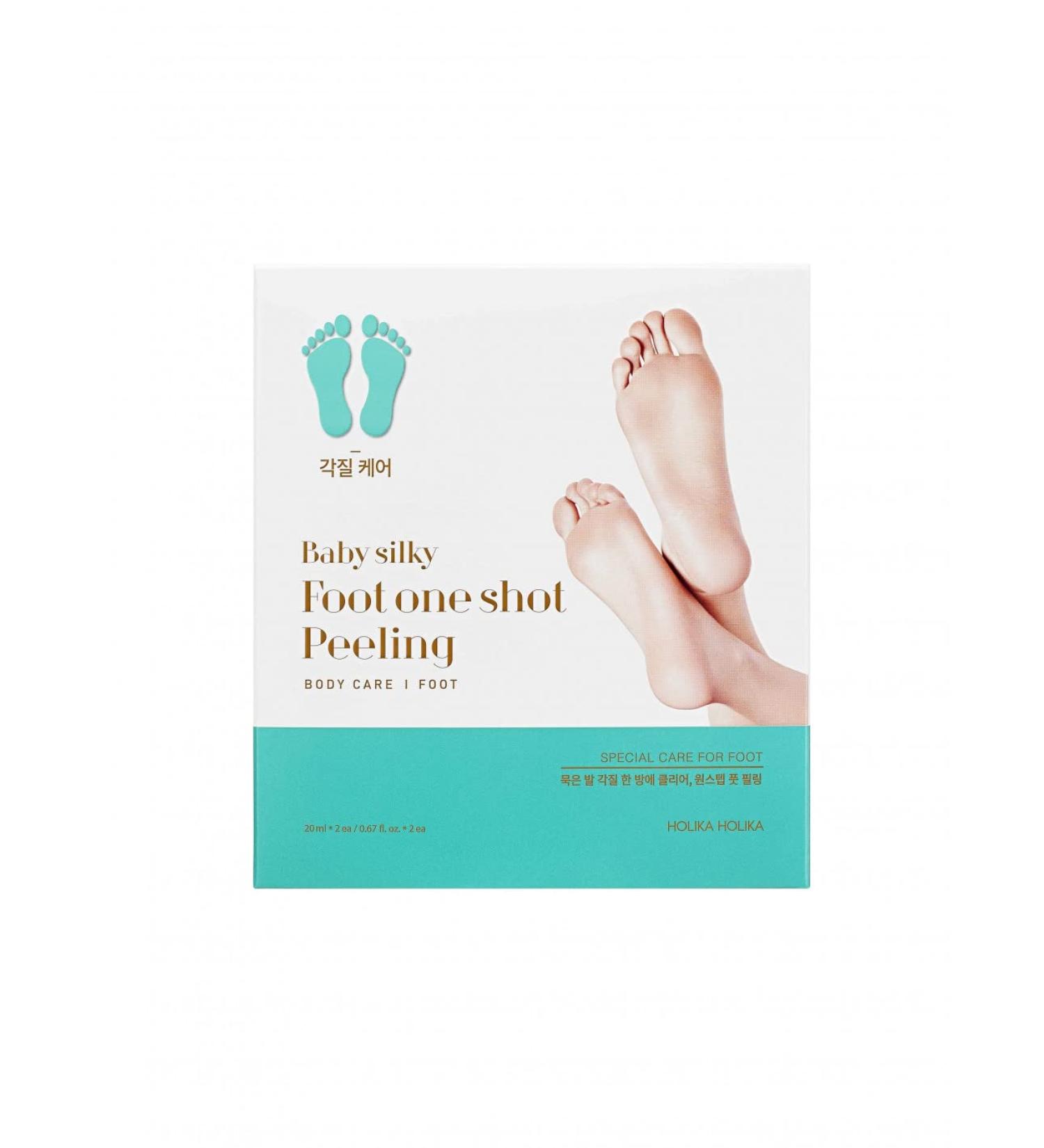 Baby Silky Foot One Shot Peeling Exfoliating & Moisturizing Foot Treatment for Smooth Soft Feet | International Shipping Available - Buy Online on SooperMarket.com