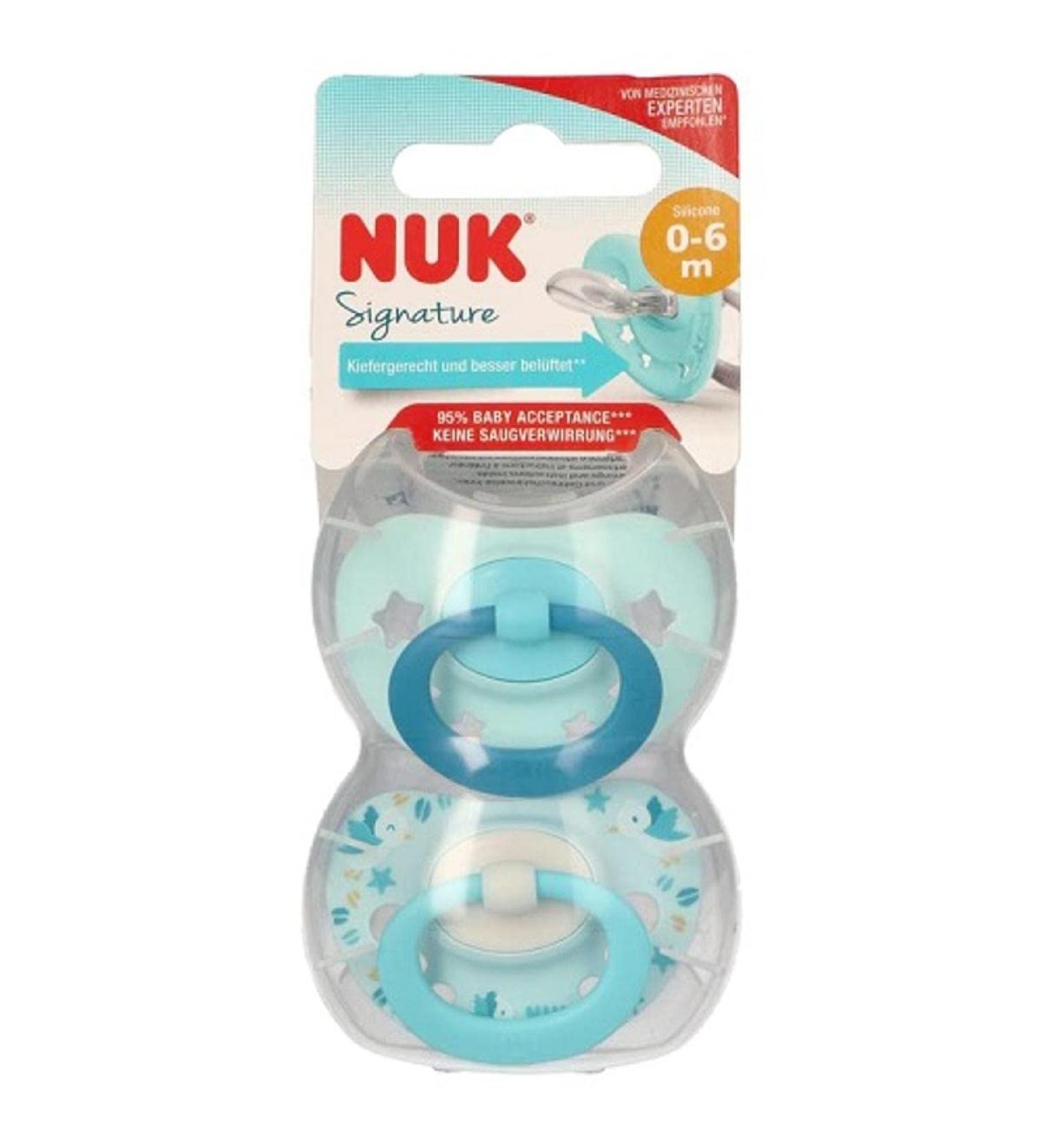 NUK Signature pacifier size 1 0-6 months pack of 2