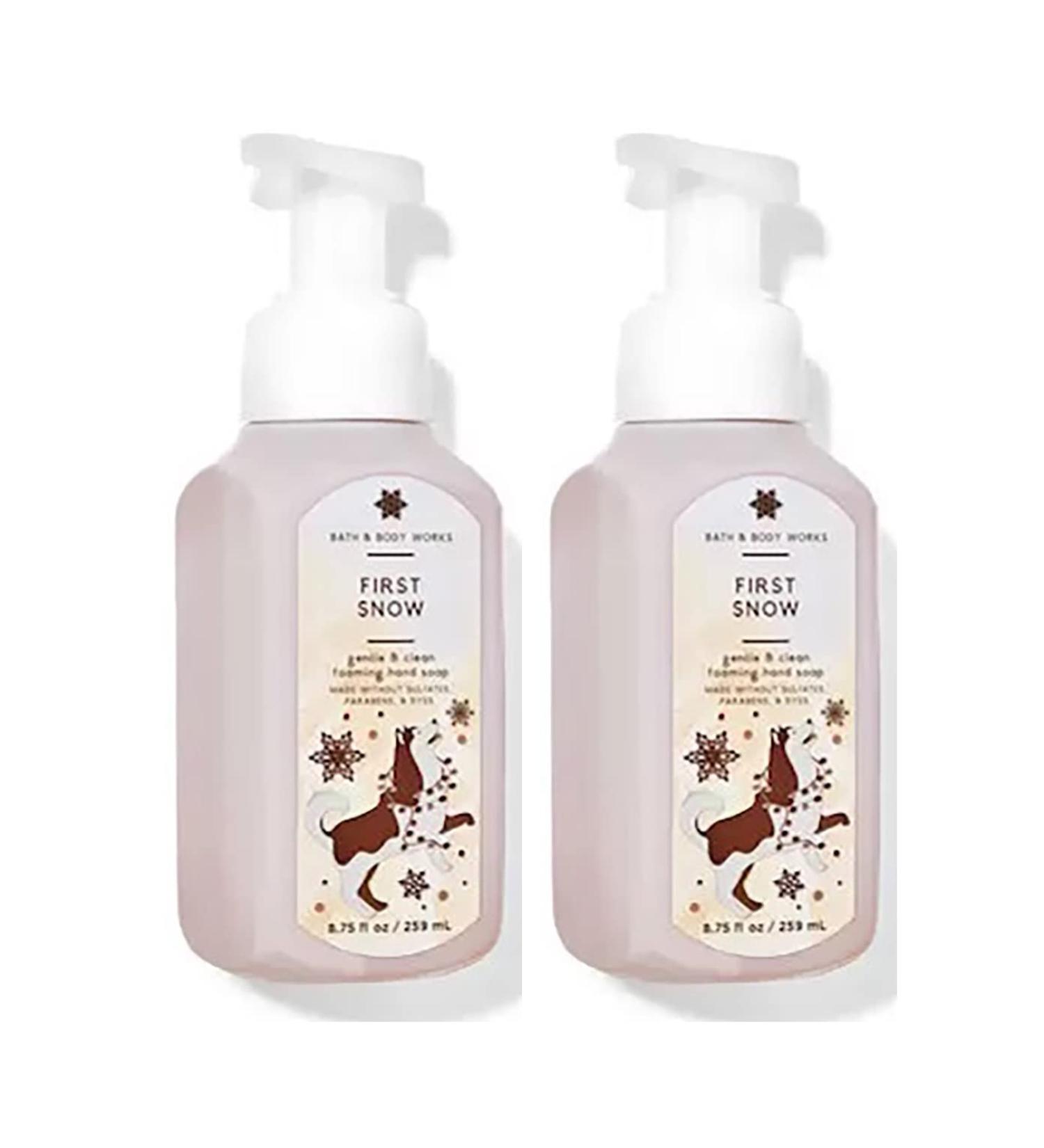 Bath and Body Works Gentle Foaming Hand Soap 8.75 Ounce 2-Pack (First Snow)