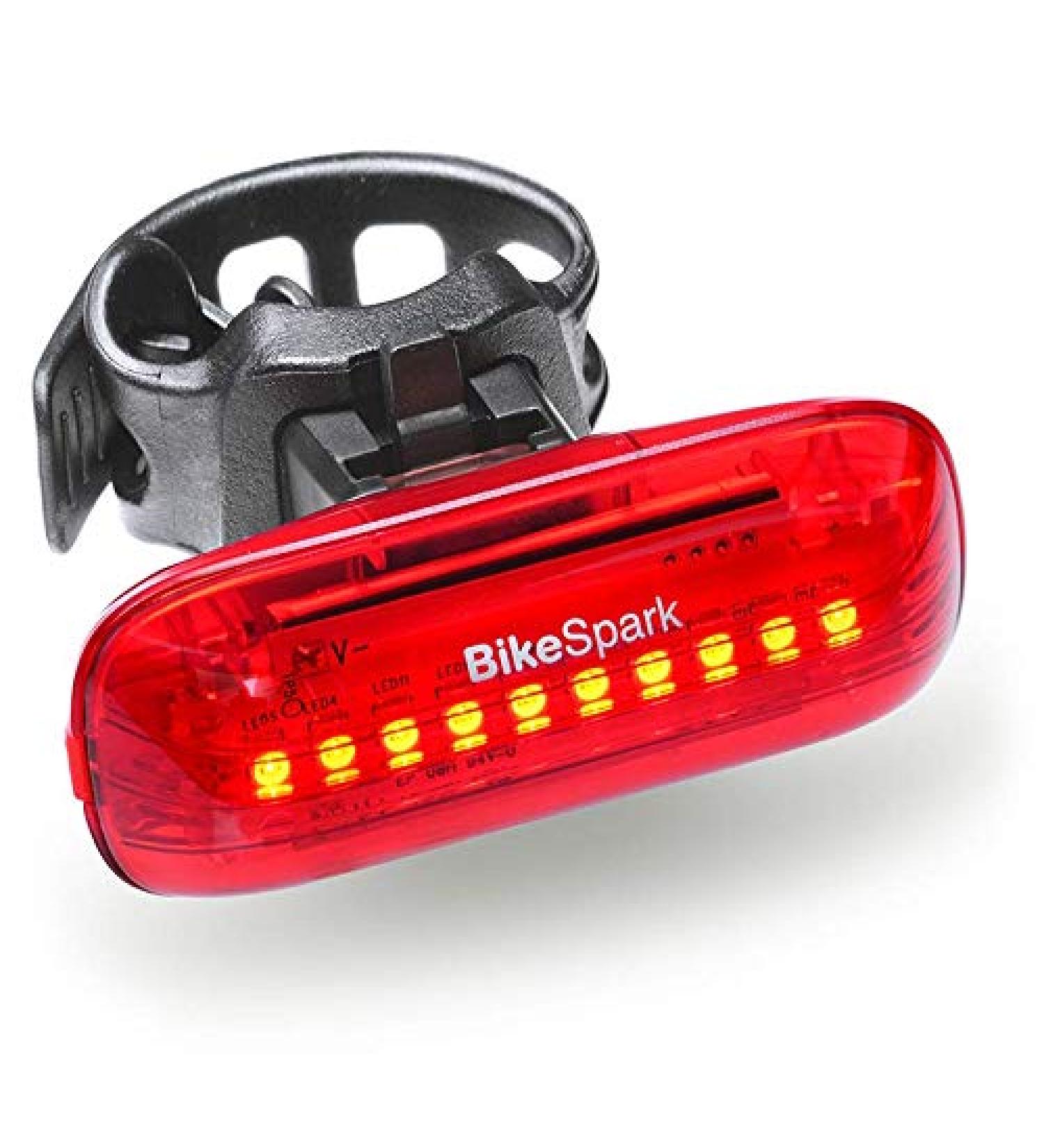 BikeSpark Auto-Sensing Rear Light G3 - 35lm Superbright LED Bike Tail Light - Motion Sensing, USB Rechargeable - IPX5 - Made in Taiwan - Buy Online on SooperMarket.com