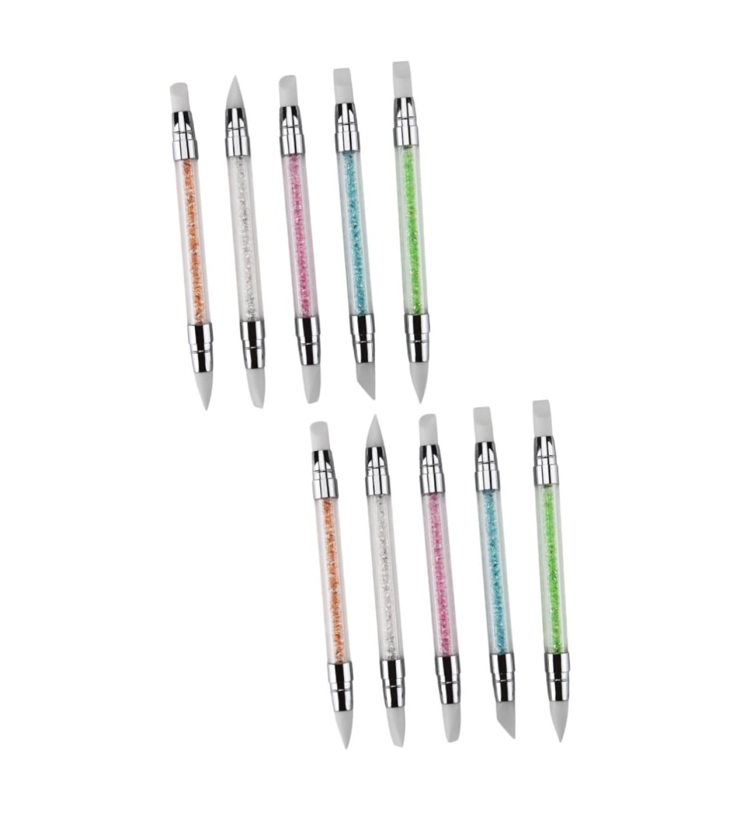 DOITOOL 10 Pcs Nail Art Tools Nail Gel Manicure Dotting Pen Gel Nail Kit Nail Art Brush Nail Dotting Tool Dot Pen Hollow Out Embossing Pen - Buy Online on SooperMarket.com