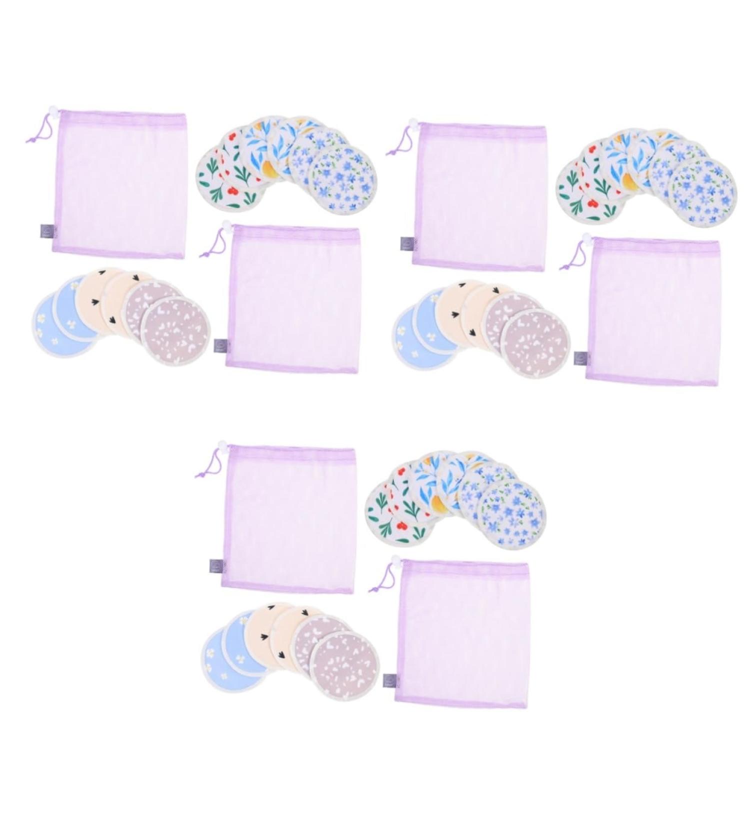 Buy Toyvian 3 Sets Washable Breast Pads | Reusable & Comfortable Cotton Pads for Leaking Mothers | TPU Coated Cloth for Enhanced Protection - International Shipping Available - Buy Online on SooperMarket.com