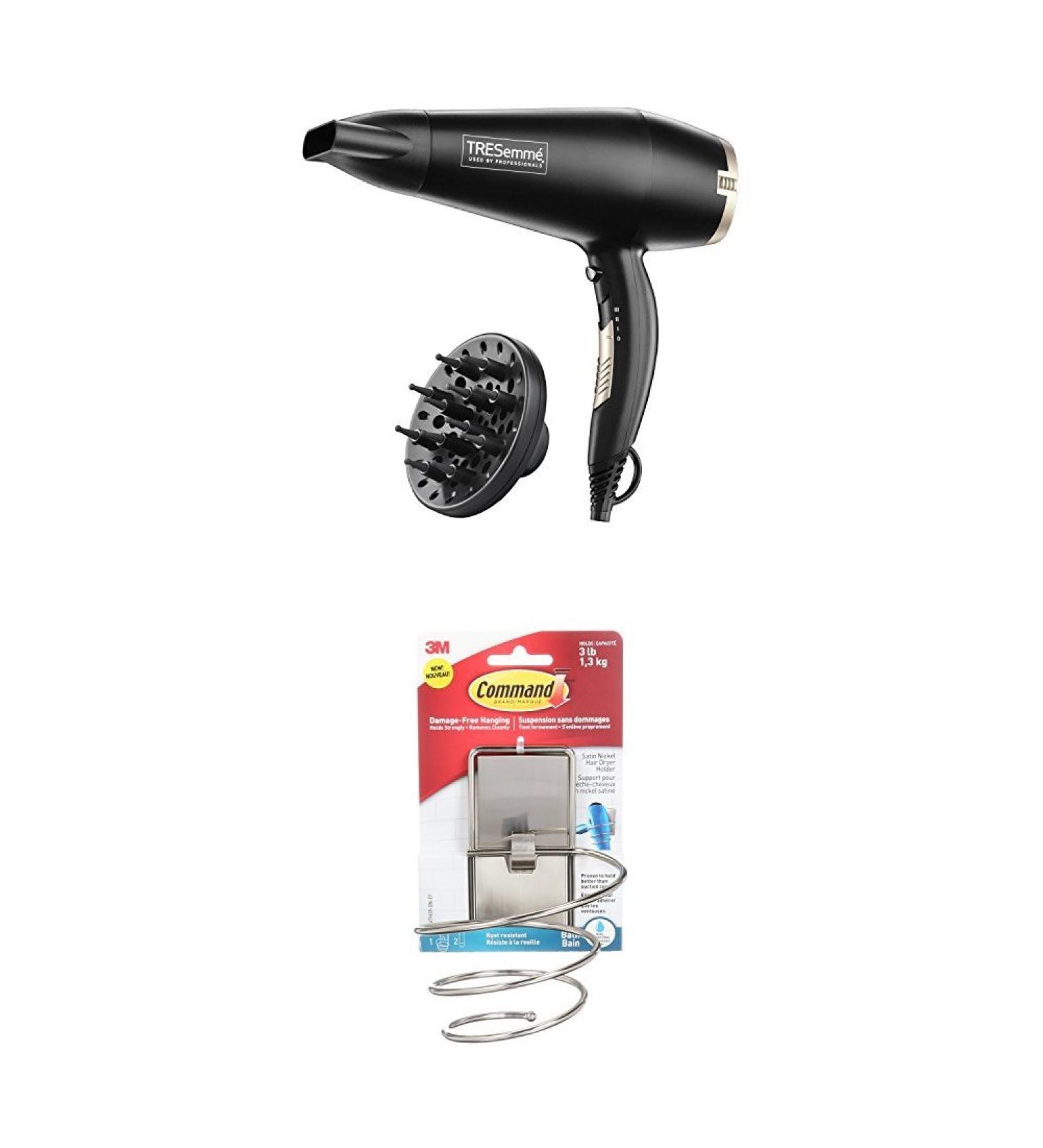 TRESemme 5543U Salon Professional Diffuser Dryer With Command Holder