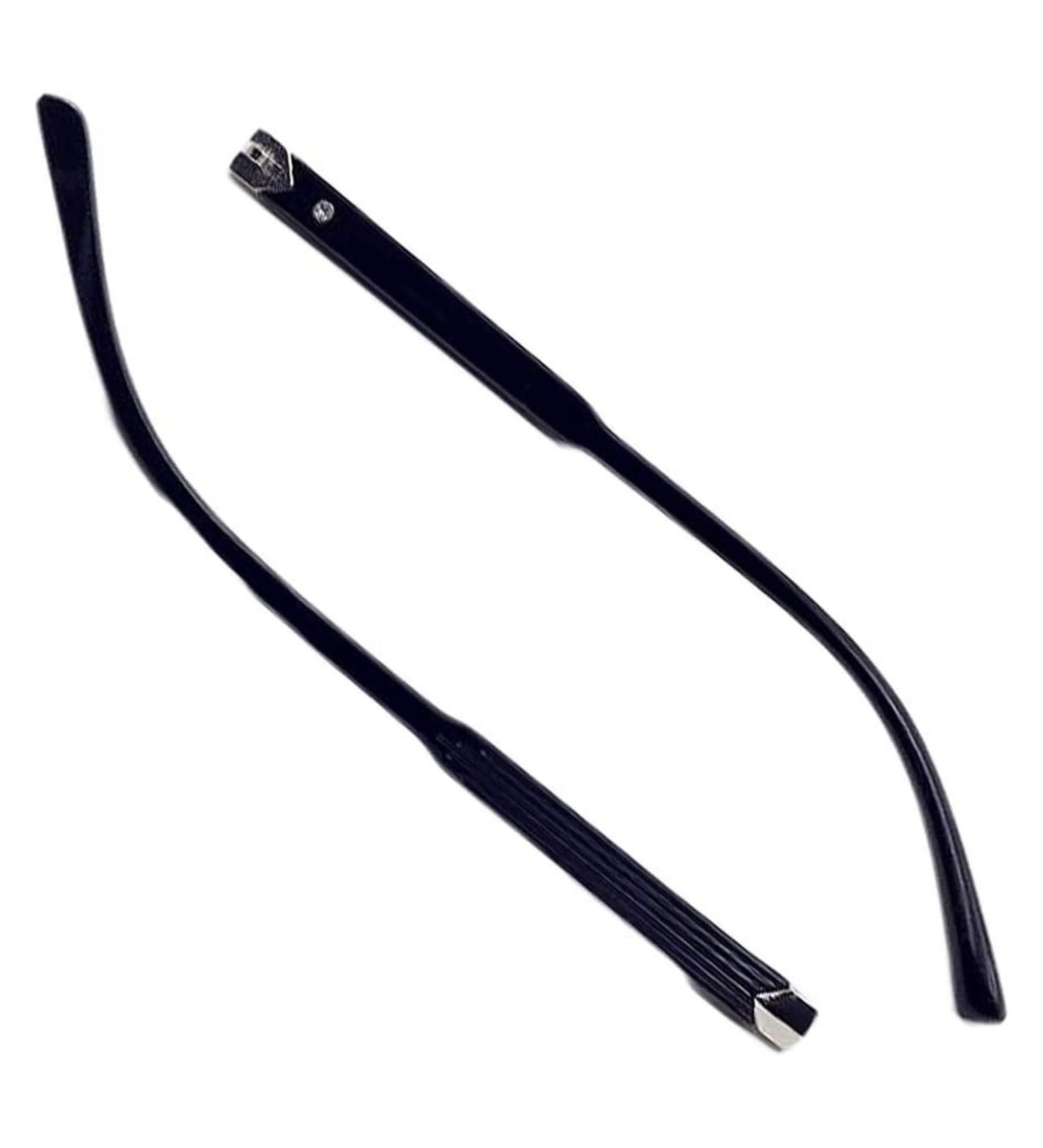 RANARA Replacement Eyeglass End Tips - Durable Plastic Arms & Accessories in Black | 1 Pair Eyeglass Replacement Temples for International Shipping - Buy Online on SooperMarket.com