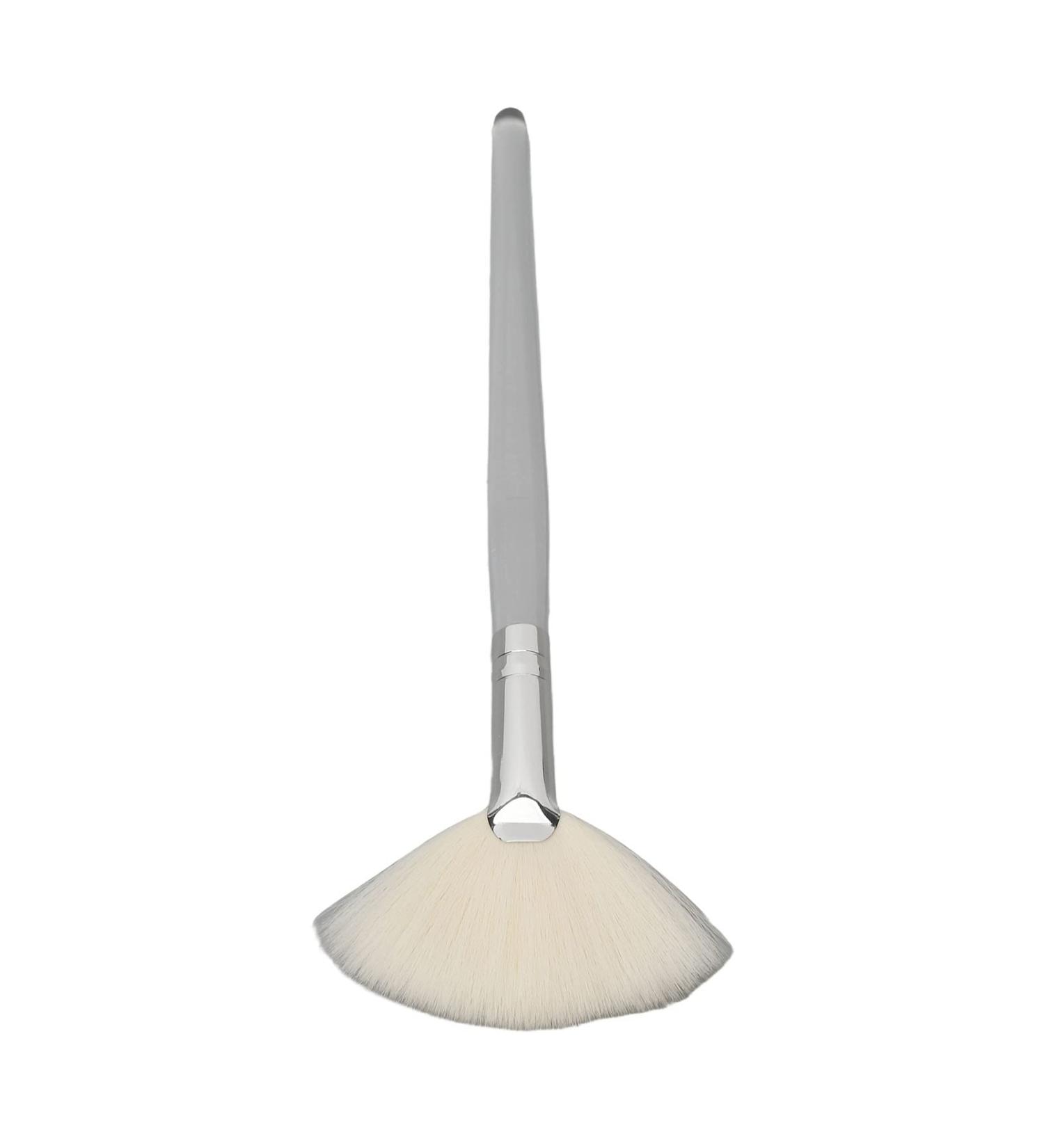 Soft Facial Brushes with Transparent Handle - Fan Mask Applicators for Beauty & Salon | Best Cosmetic Flat Brush for Home Use - Buy Online on SooperMarket.com