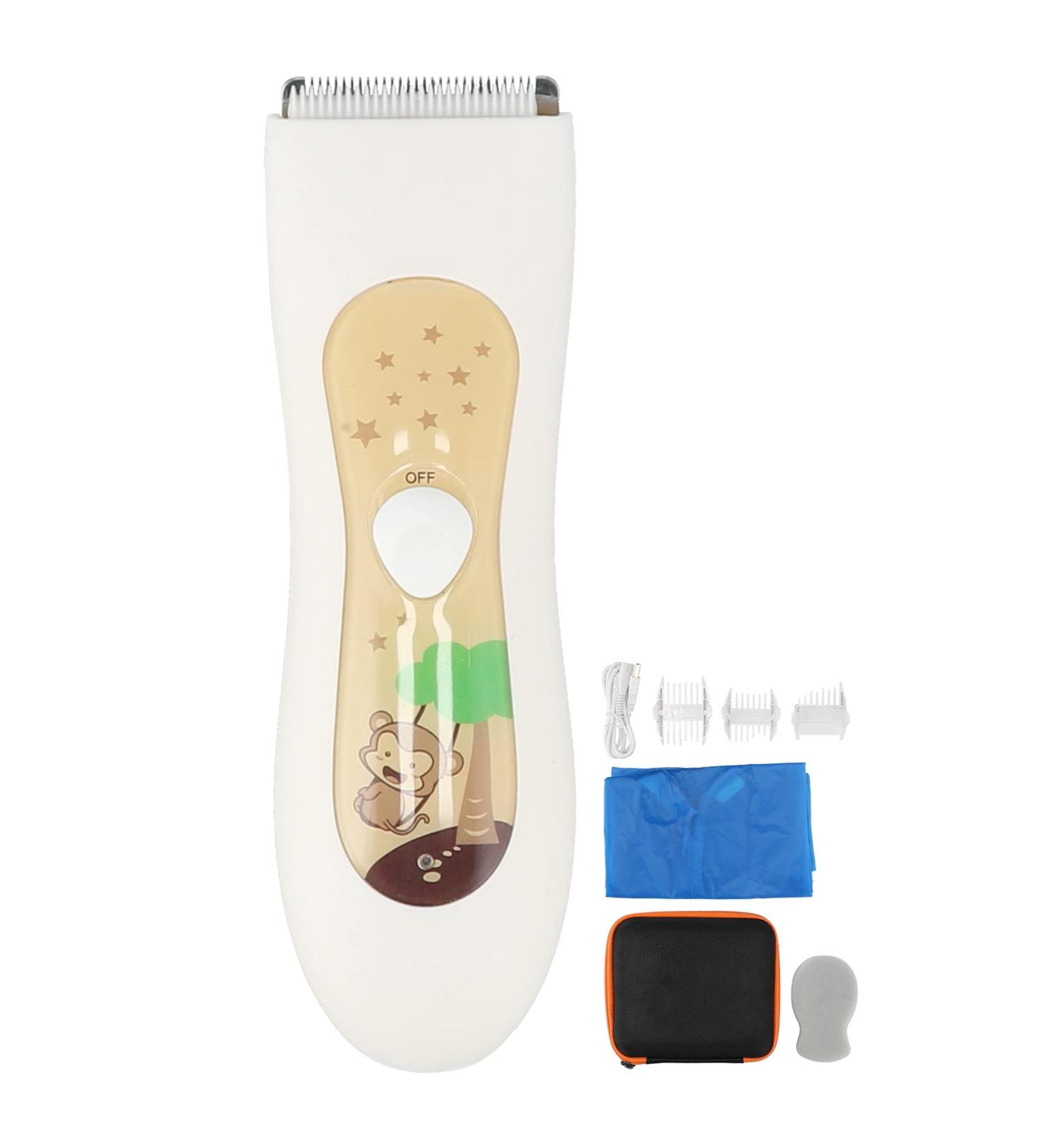 Hztyyier Quiet Baby Hair Trimmer - Waterproof Clipper for Kids, Home Use - Buy Online on SooperMarket.com