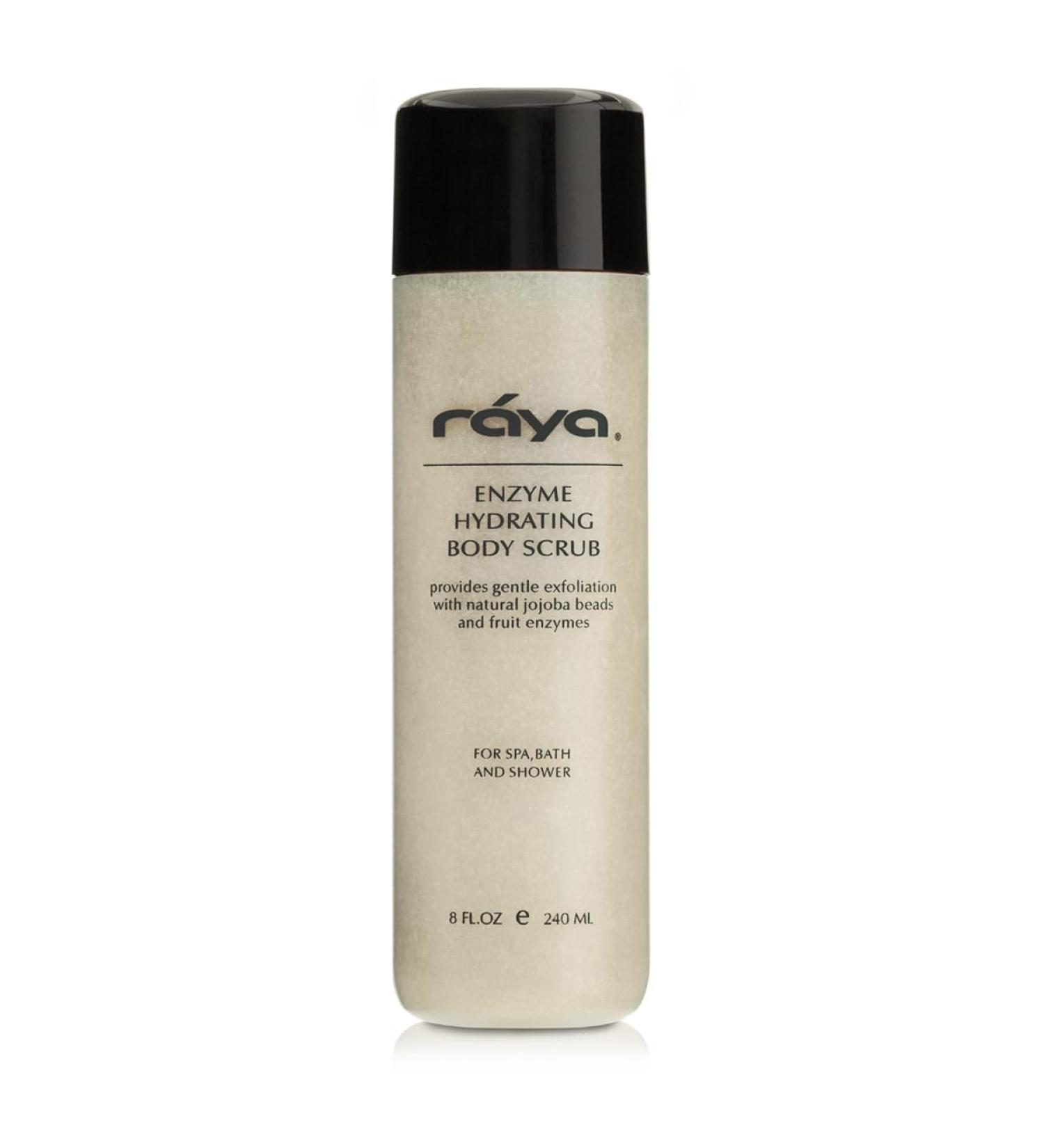 RAYA Enzyme Hydrating Body Scrub 8 oz - Orange Vanilla | Gentle Exfoliating Scrub with Seaweed & Jojoba Beads - Buy Online on SooperMarket.com