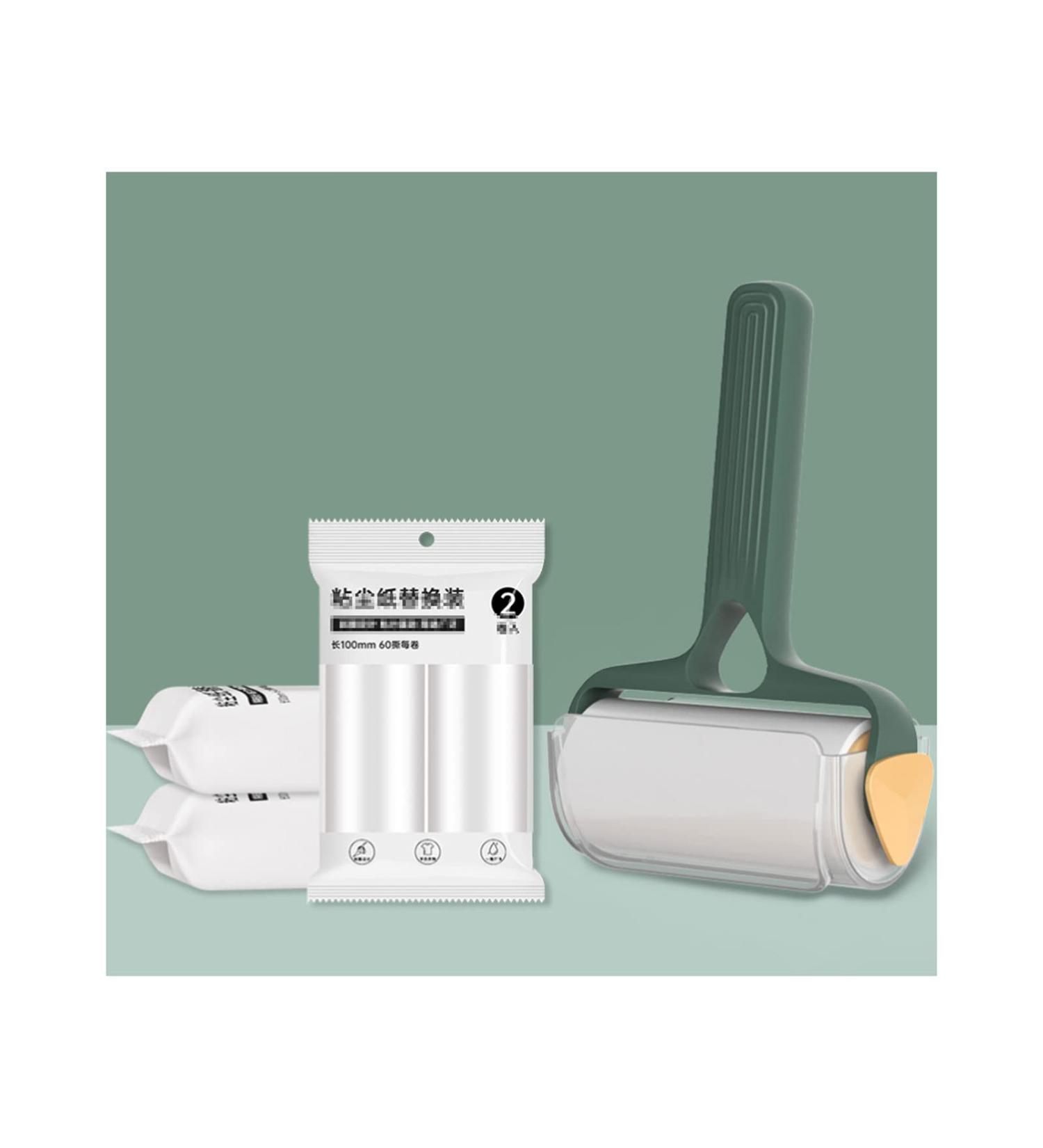 Extra Sticky Lint Roller for Pets - 420 Sheets 1 Handle & 7 Refill Rolls - Dog & Cat Fur Removal Tool with Transparent Cover - White - Buy Online on SooperMarket.com
