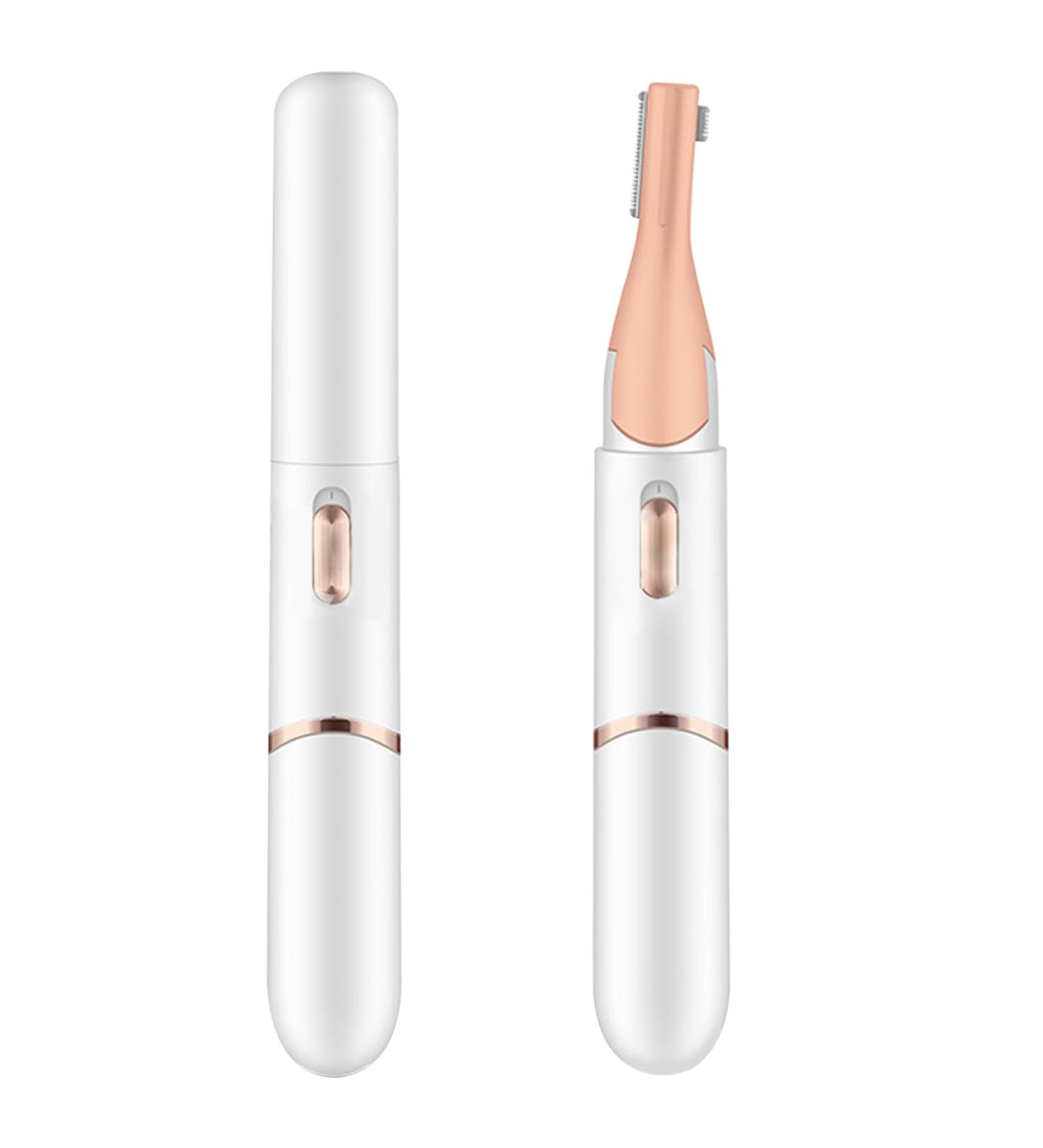 Buy Rechargeable Electric Eyebrow Trimmer - Double Blade Facial Hair Remover Set for Women - Buy Online on SooperMarket.com