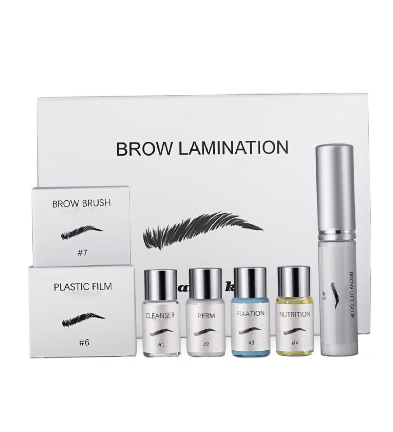 Beauty Brows Kit for 45-60 Days 3D Eyebrow Lamination Kit Professional Natural Trendy Long Lasting Perming Eyebrow Kit for Home Use Beauty tools - Buy Online on SooperMarket.com