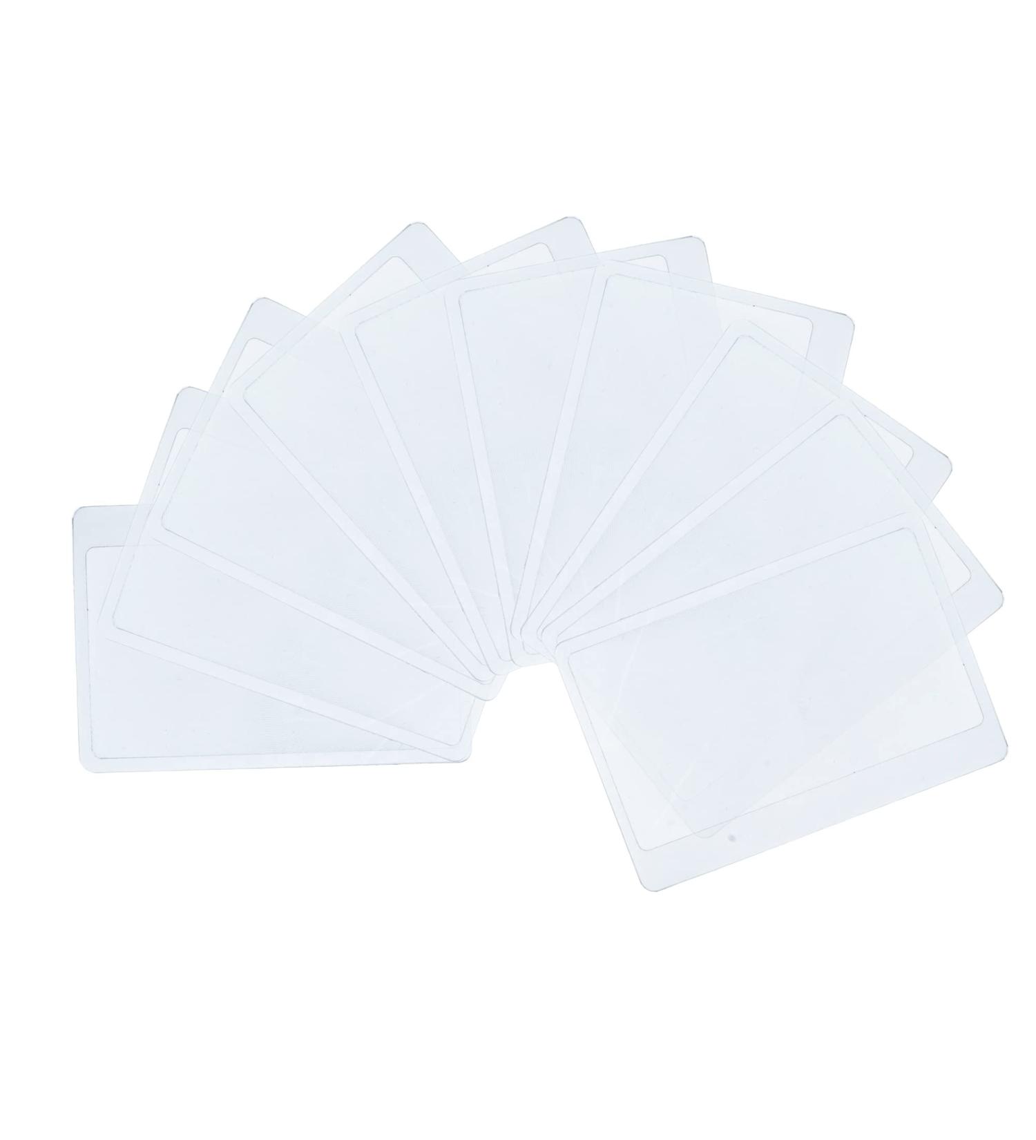 VEIREN 50 Pieces Credit Card Size 3X Magnifiers Magnification Magnifying Fresnel Lens Portable Transparent Pocket Wallet Magnifying Glass Jewelry Loupe Reading Aid Helper - Buy Online on SooperMarket.com