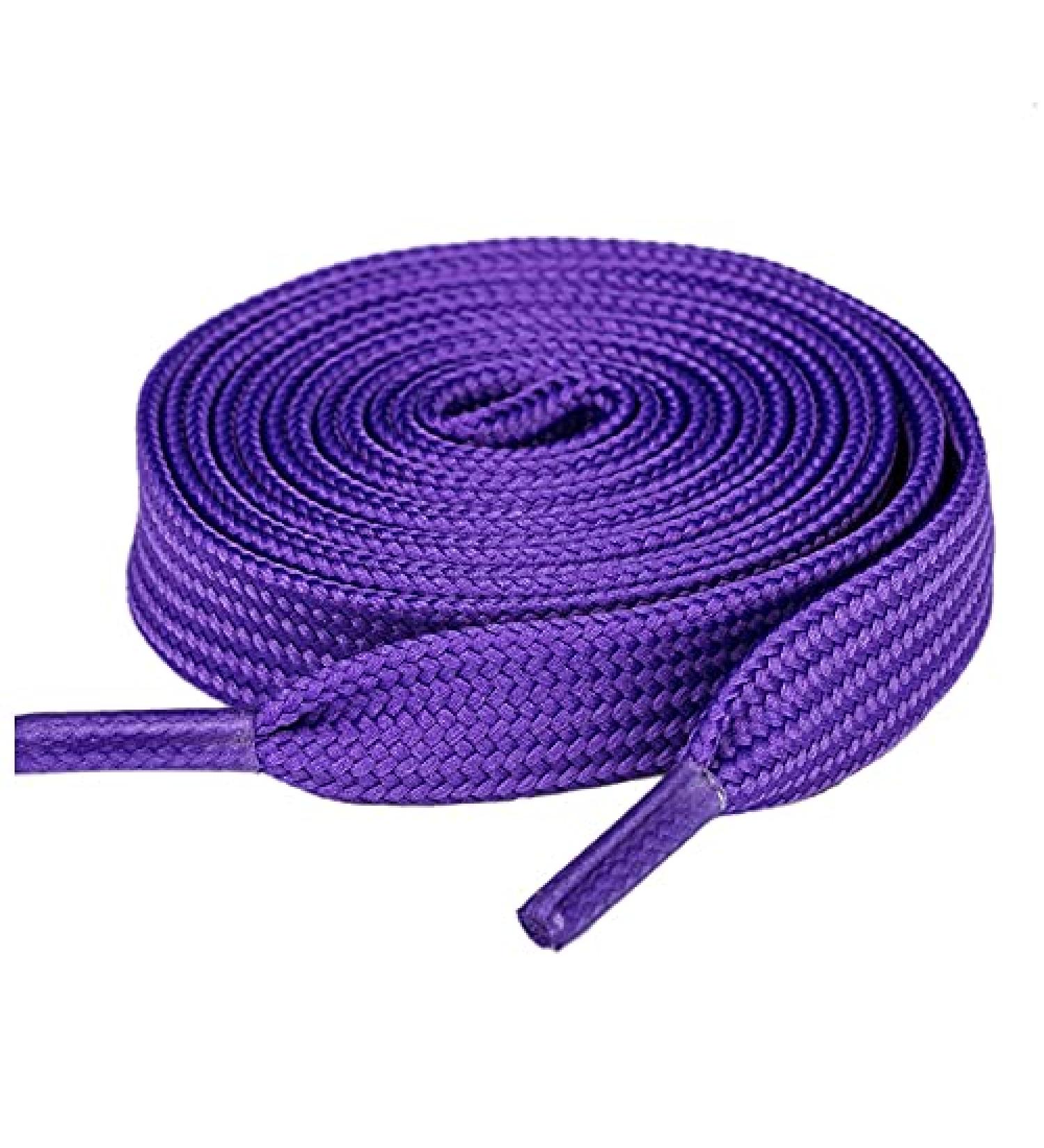 Dark Purple Flat Shoe Laces for Sneakers - 54 inch - 20 Colors Available | 1 Pair - Buy Online on SooperMarket.com