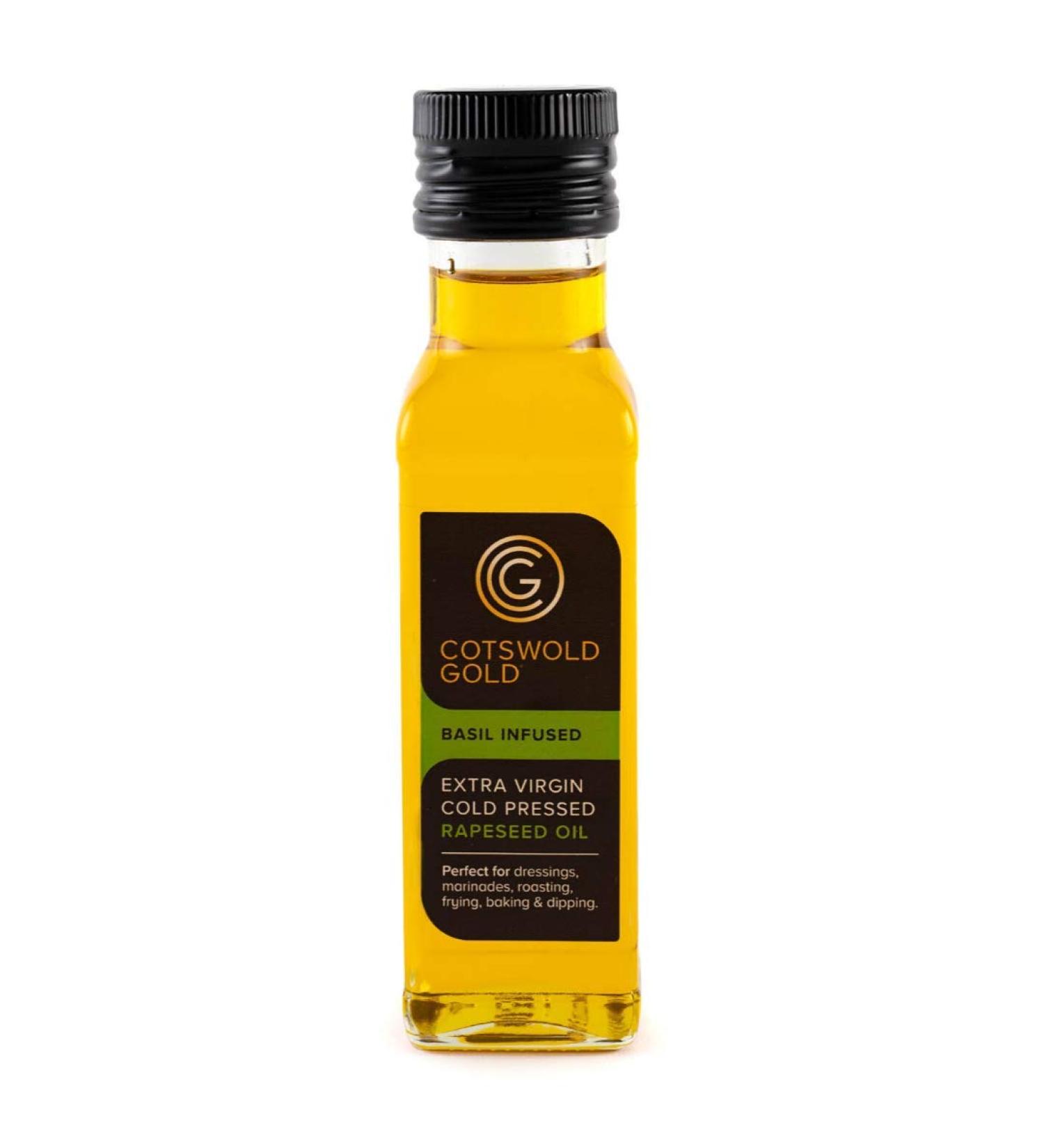 Cotswold Gold Basil Infused Rapeseed Oil 100 ml Basil Infused 100 ml (Pack of 1)