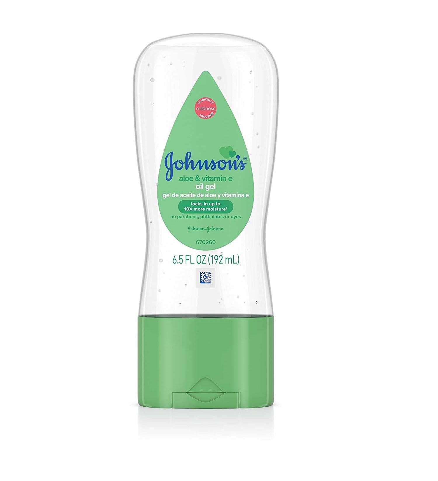 Johnson's Baby Oil Gel Aloe +E 6.5oz - J&J Consumer Sector - Buy Online on SooperMarket.com