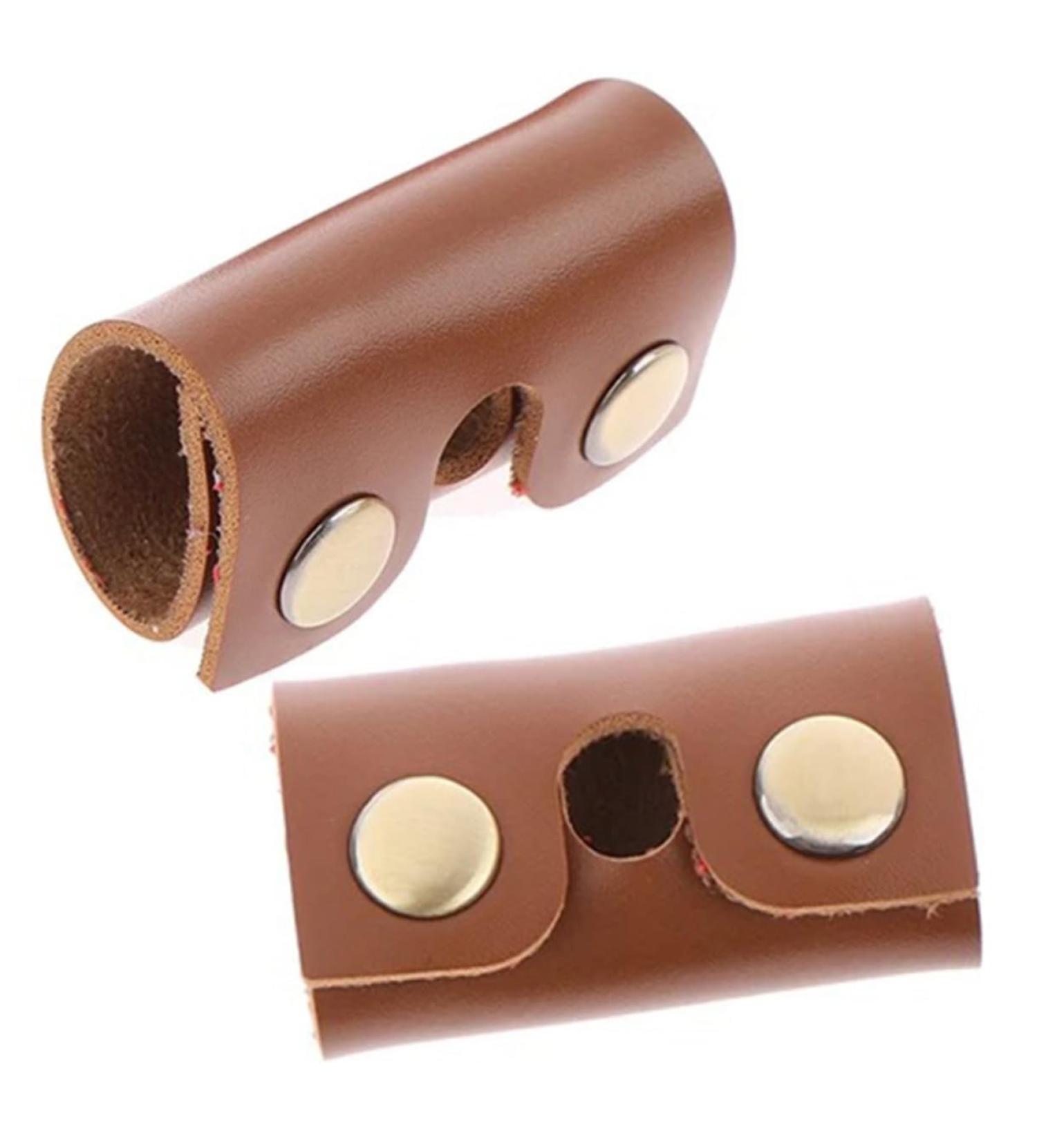 Plafope Leather Razor Storage Case - 2-Piece Protective Shell for Smooth Razor | Durable Brown 8.5x4.5cm - Buy Online on SooperMarket.com
