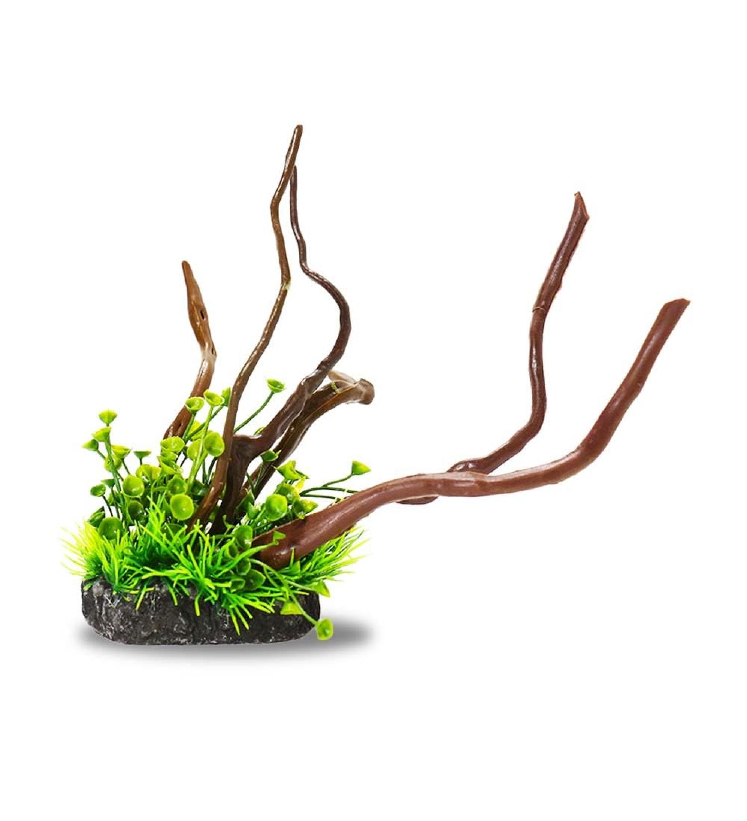 Buy Ctpeng Resin Aquarium Decoration Tree Trunk - Natural Sunken Wood Cave Ornament (23x15.5x11 cm) - Ideal for Fish Tanks - Buy Online on SooperMarket.com