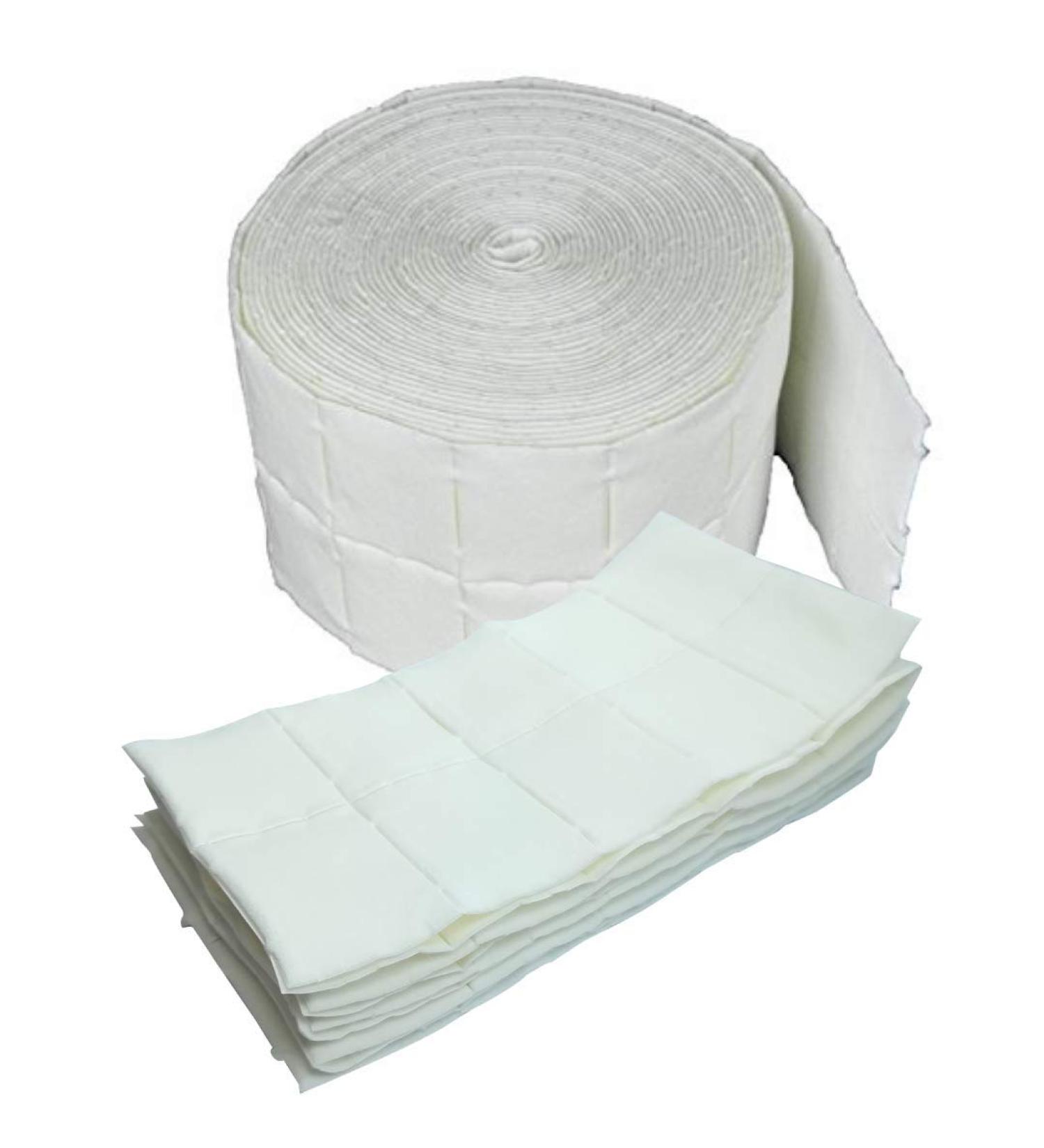 Roll of 100 Lint- Wipes Gel Remover Pads Cellulose Swabs Choose Quantity Best Price - Buy Online on SooperMarket.com