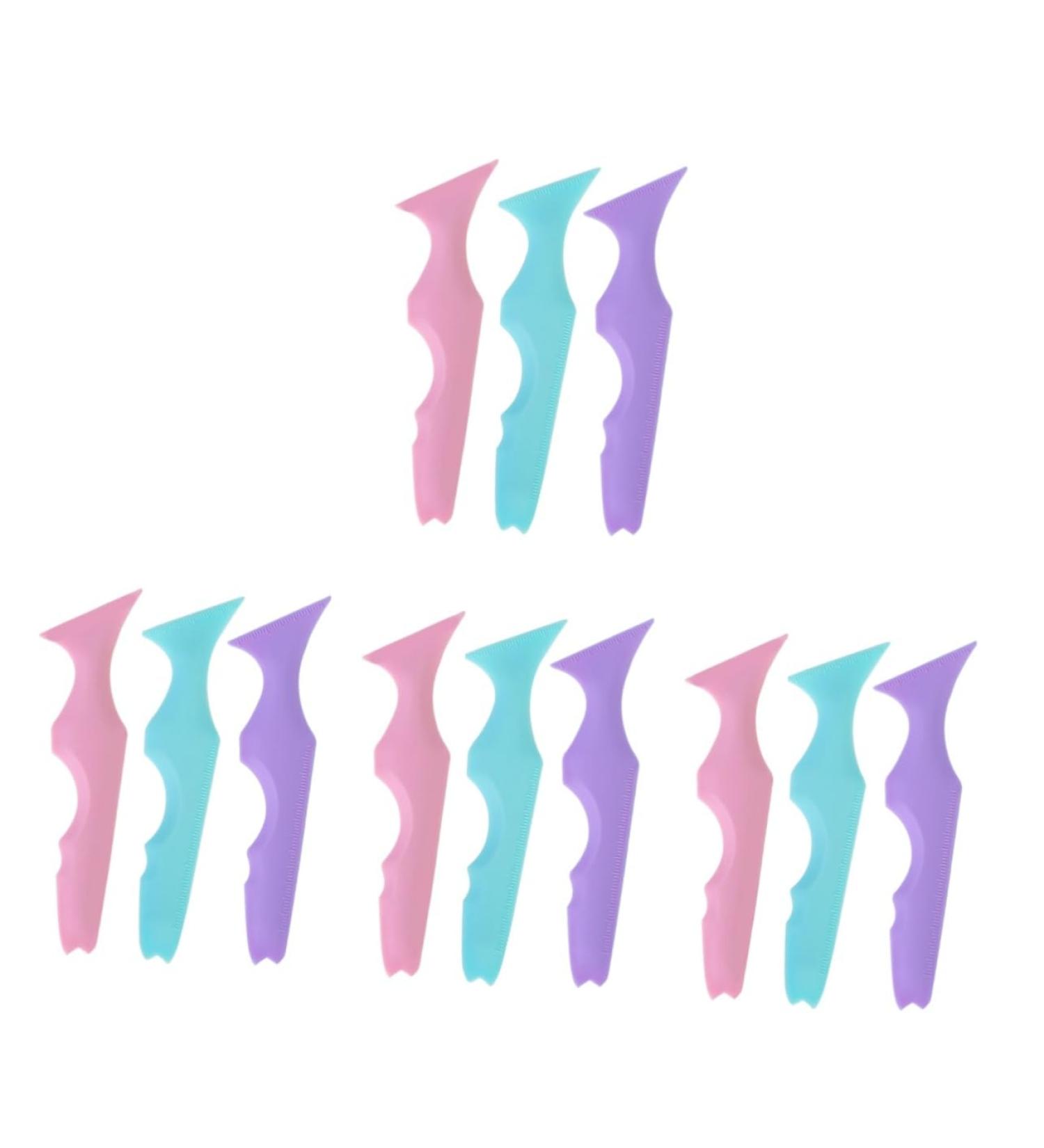 Baluue 12 Pcs Silicone Beauty Ruler Girl Makeup Tools Eyeliner Wearing Aid Mascara Drawing Aid Lash Mascara - Buy Online on SooperMarket.com