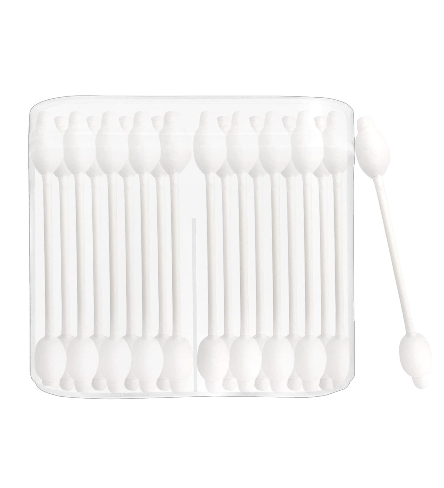 Safety Cotton Swabs with Large Tips - 2 Packs (160pcs) | Baby Cotton Buds - Buy Online on SooperMarket.com