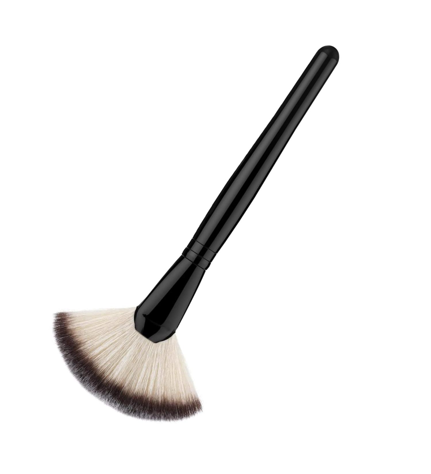 Single Large Facial Fan Brushes Highlighting Make Up Brush Soft Dense Fan-shaped Makeup Brushes Professional Brush for Women Girls Beauty Supplies - Buy Online on SooperMarket.com