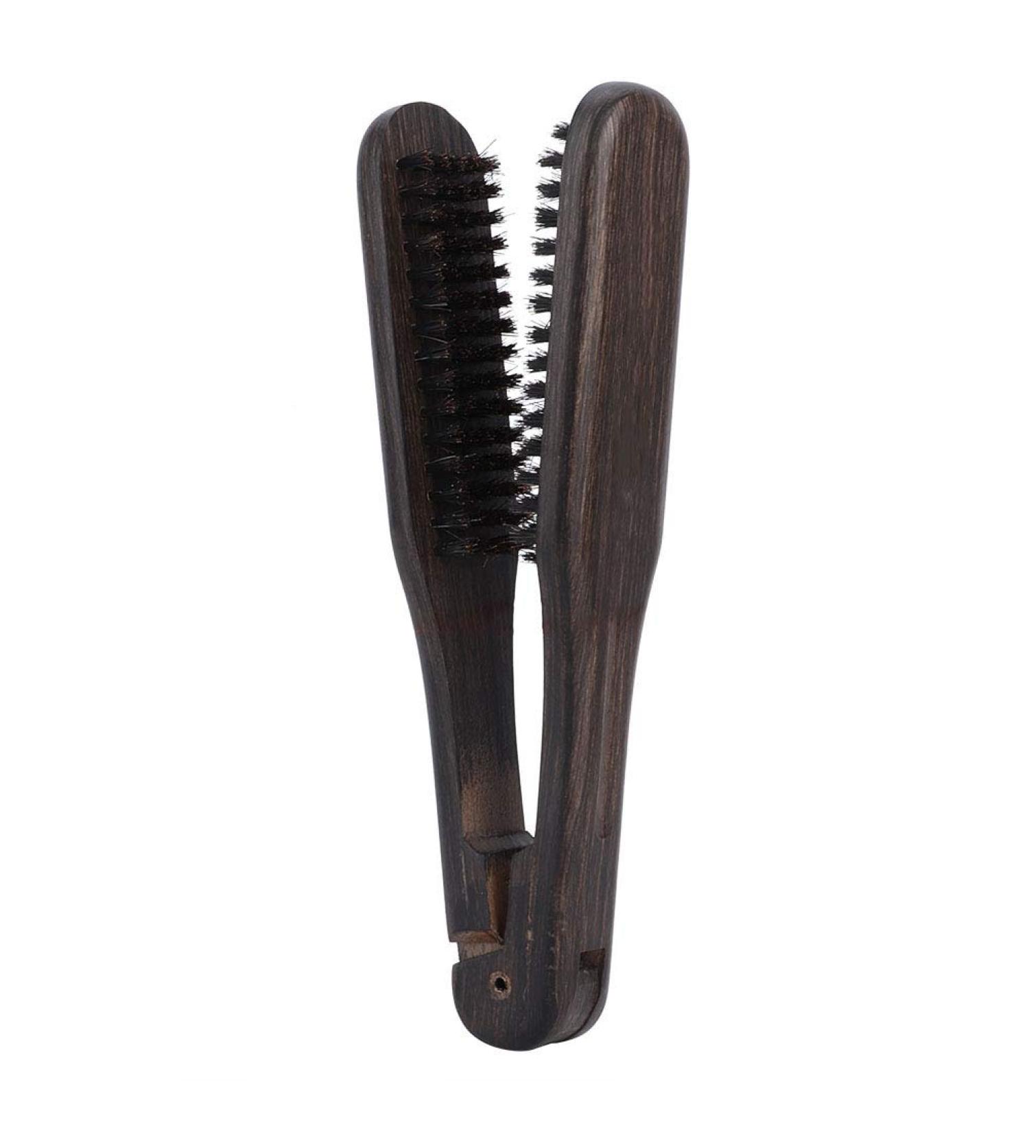 Hairdressing Comb Professional Double Brushes Wooden Anti-static Hair Straightener Tool Hairbrushes DIY for Salon Barber Shop - Buy Online on SooperMarket.com