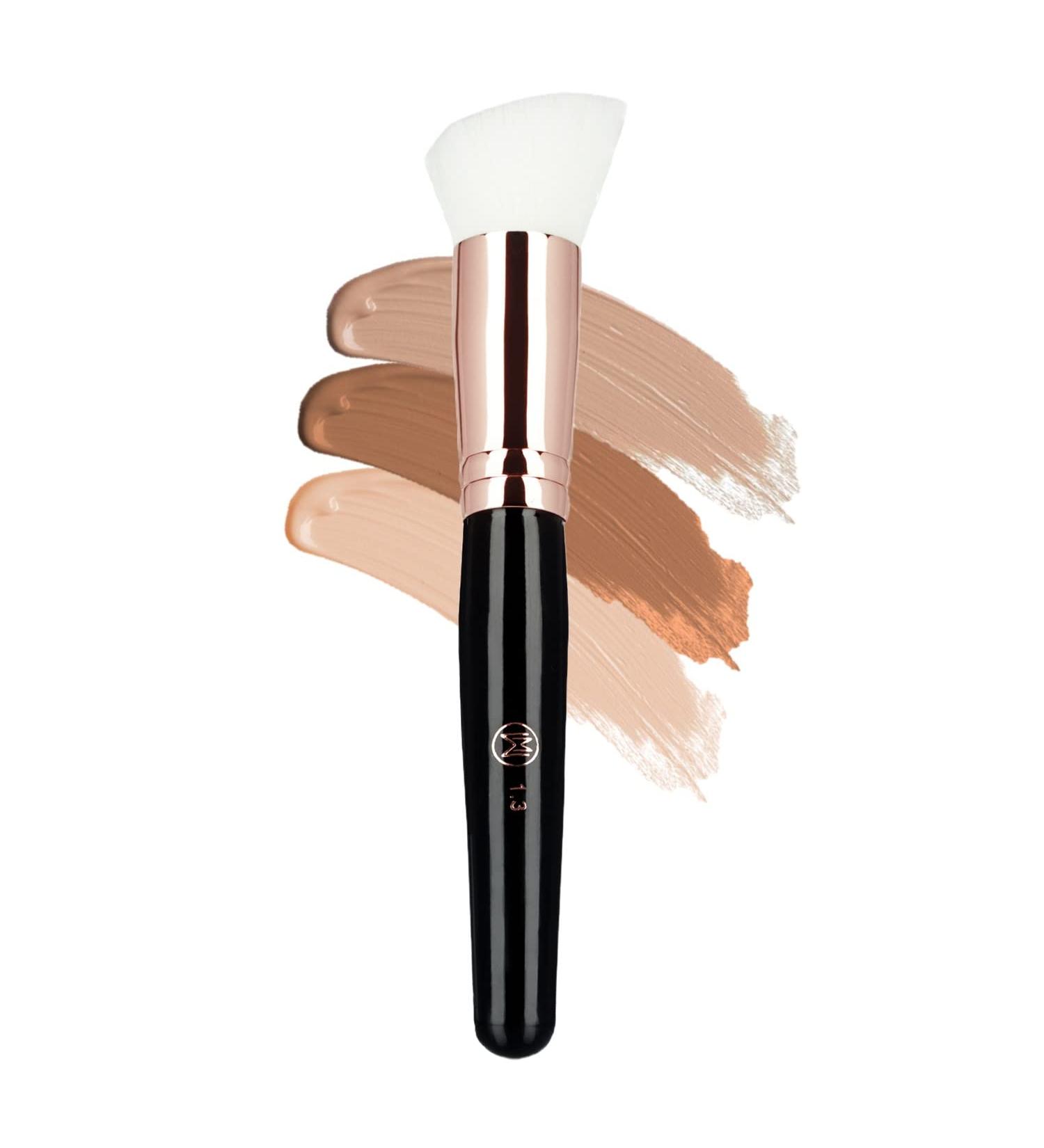 Professional Mini Angled Brush for Under-Eye & Nose Contour - Perfect for Concealing Blending Setting & Buffing | 1.3" Angled Contour Brush - International Shipping Available - Buy Online on SooperMarket.com
