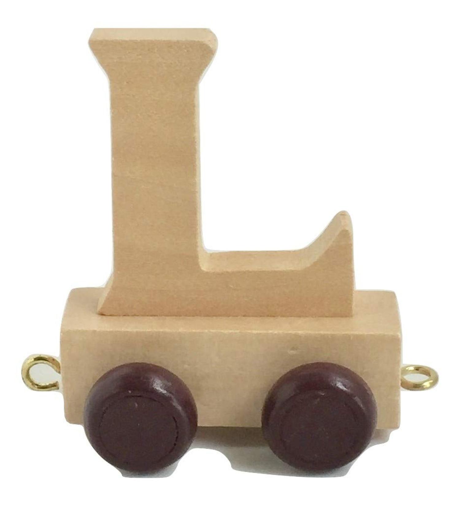 Childrens Personalised Wooden Alphabet Letter Train A-Z Name Set All Letters Available (Letter L)